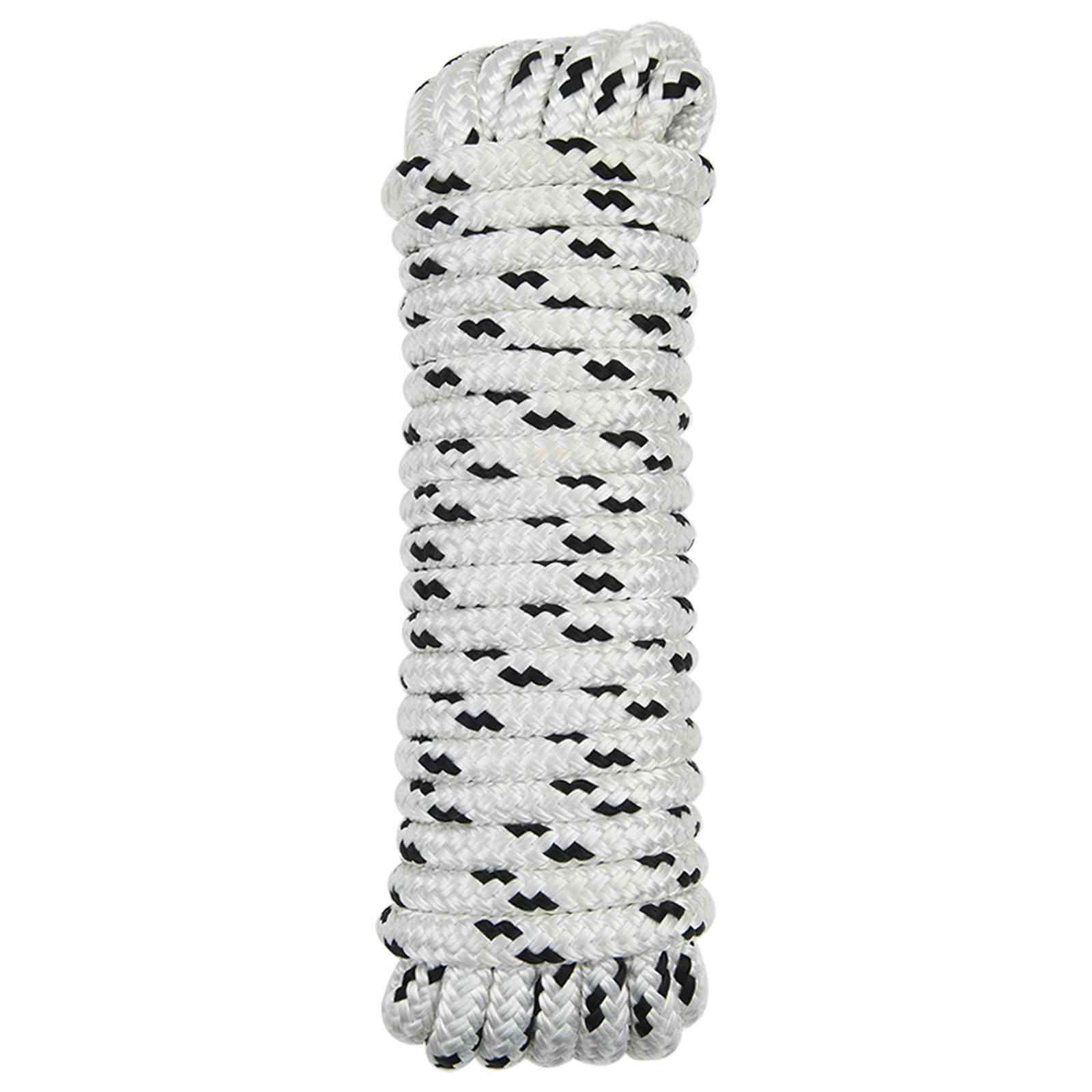 vidaXL Boottouw 6 m 1 Wit en zwart Polyester