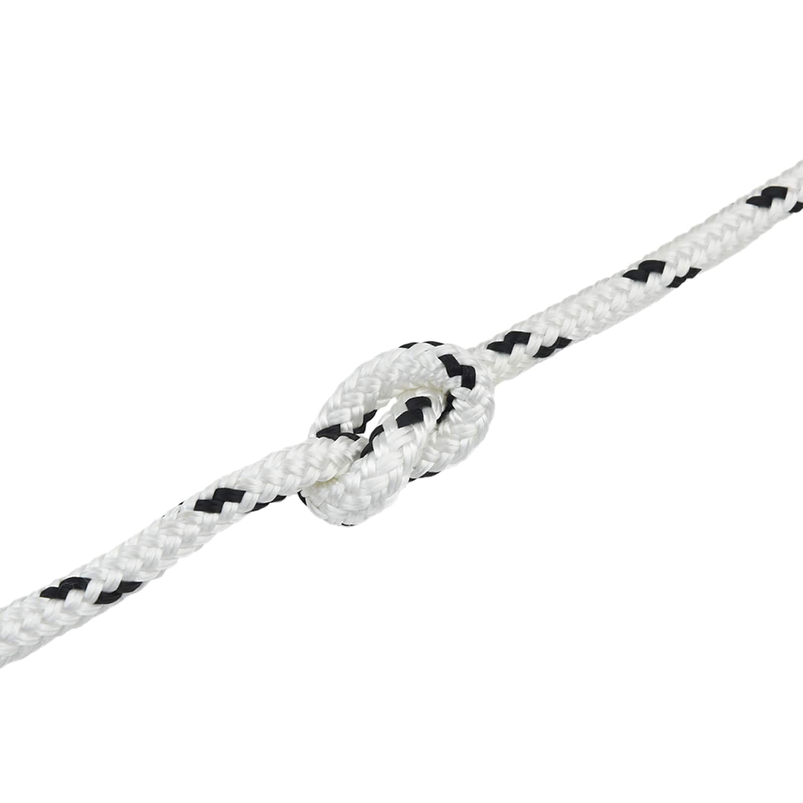 vidaXL Boottouw 6 m 1 Wit en zwart Polyester