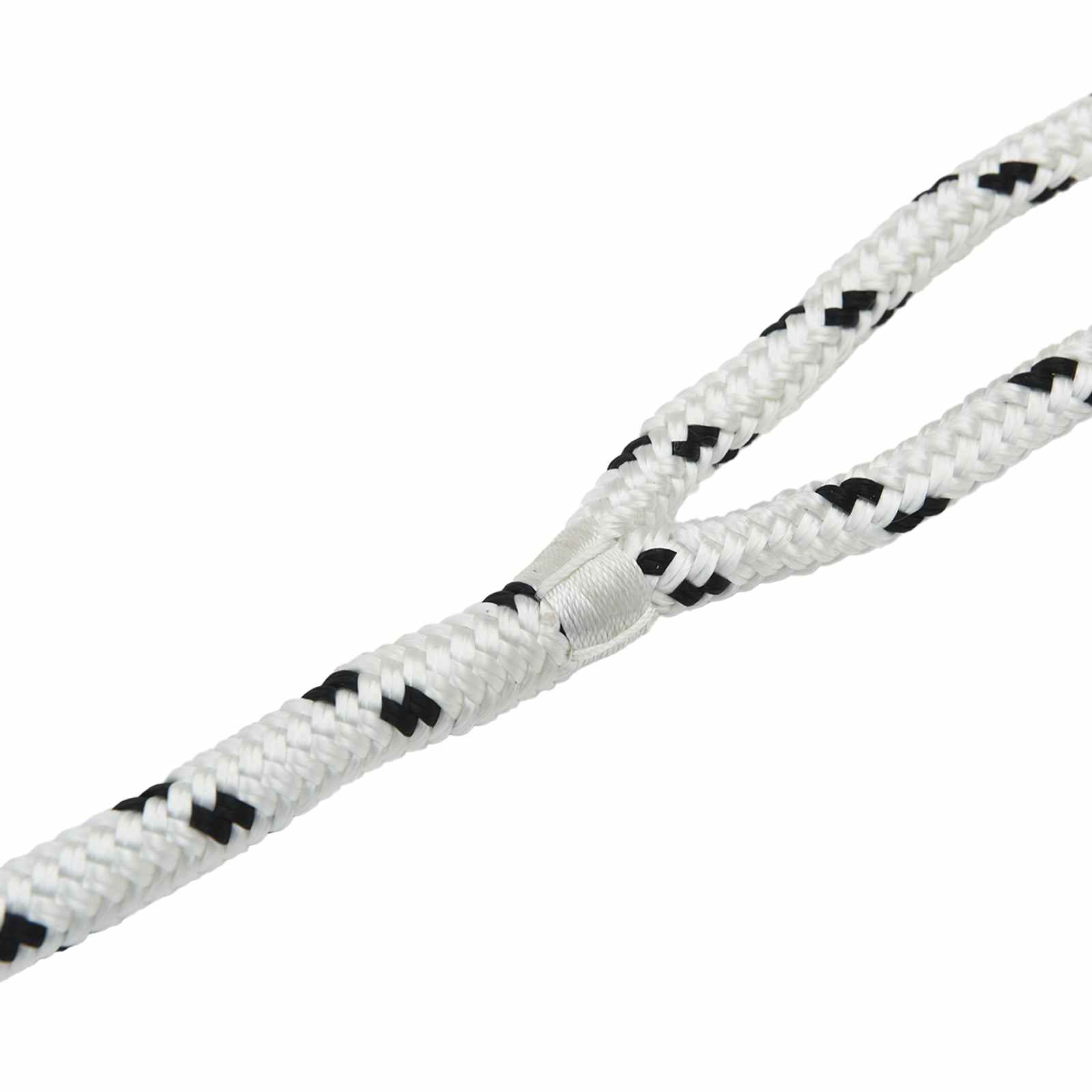 vidaXL Boottouw 6 m 1 Wit en zwart Polyester