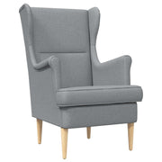 vidaXL Fauteuil Lichtgrijs Stof
