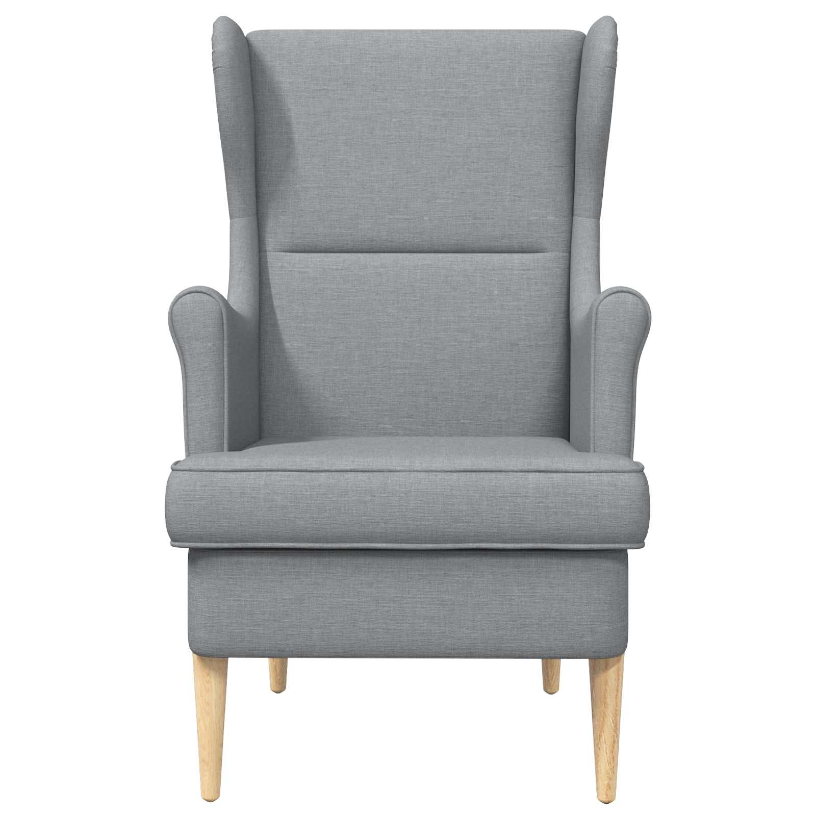 vidaXL Fauteuil Lichtgrijs Stof