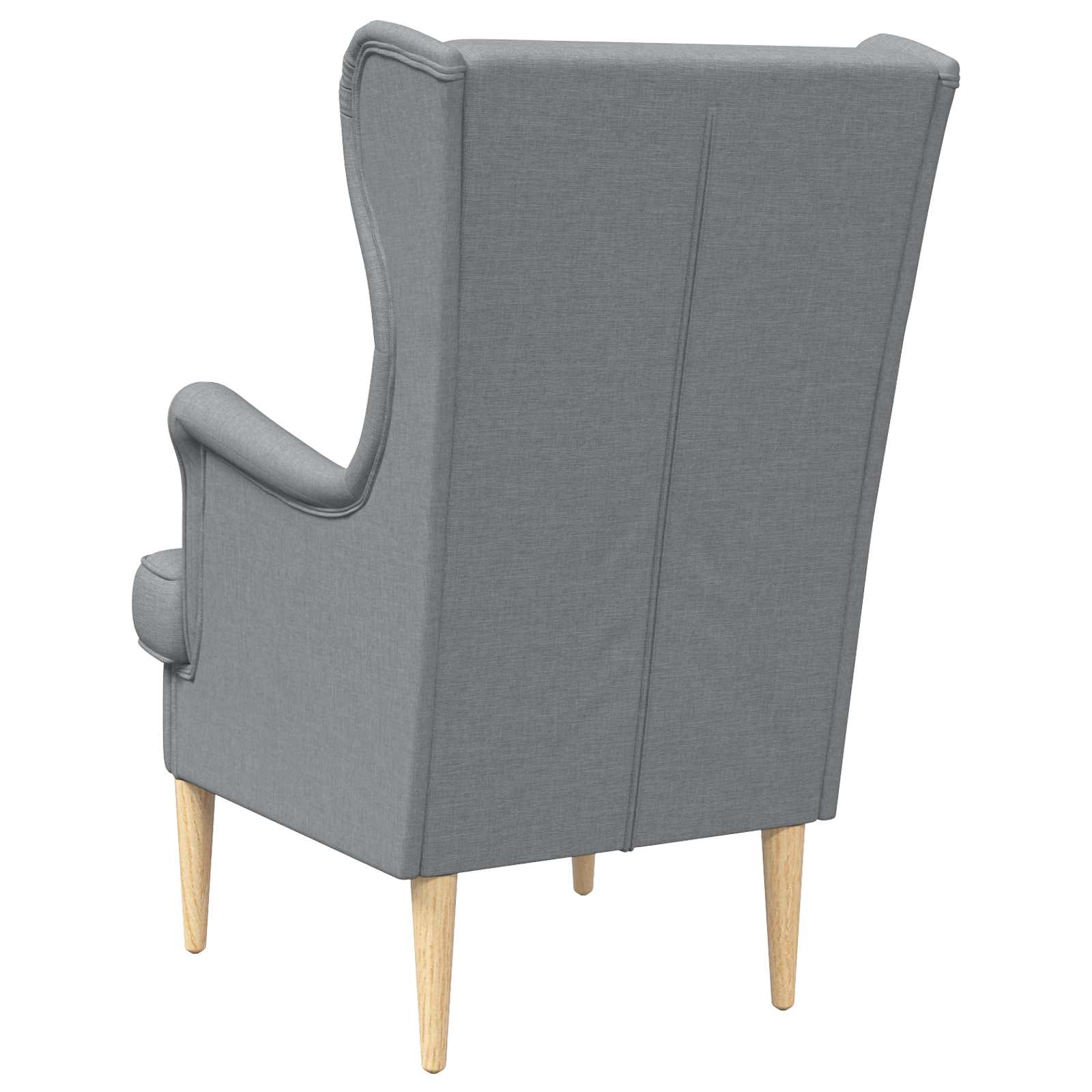 vidaXL Fauteuil Lichtgrijs Stof