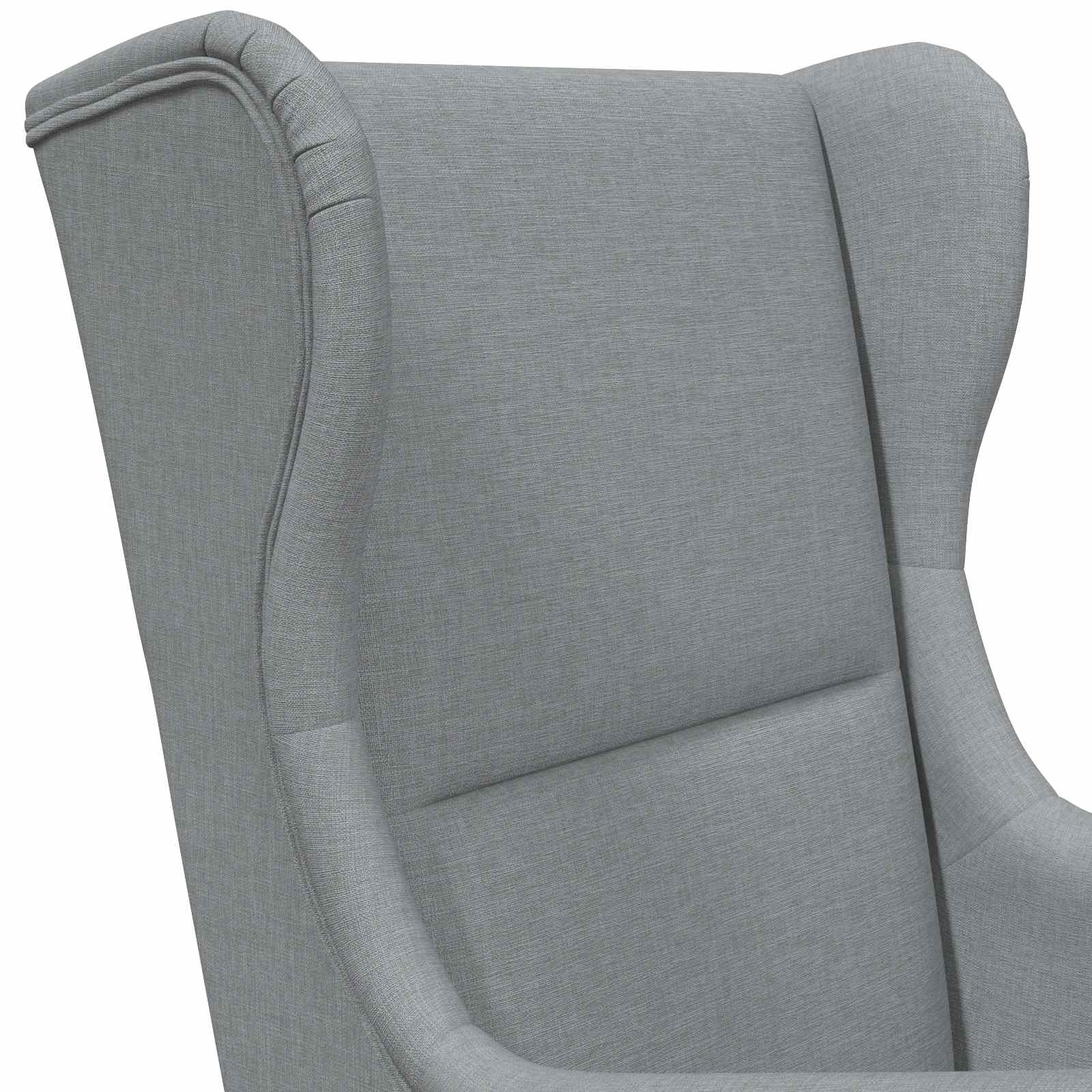 vidaXL Fauteuil Lichtgrijs Stof