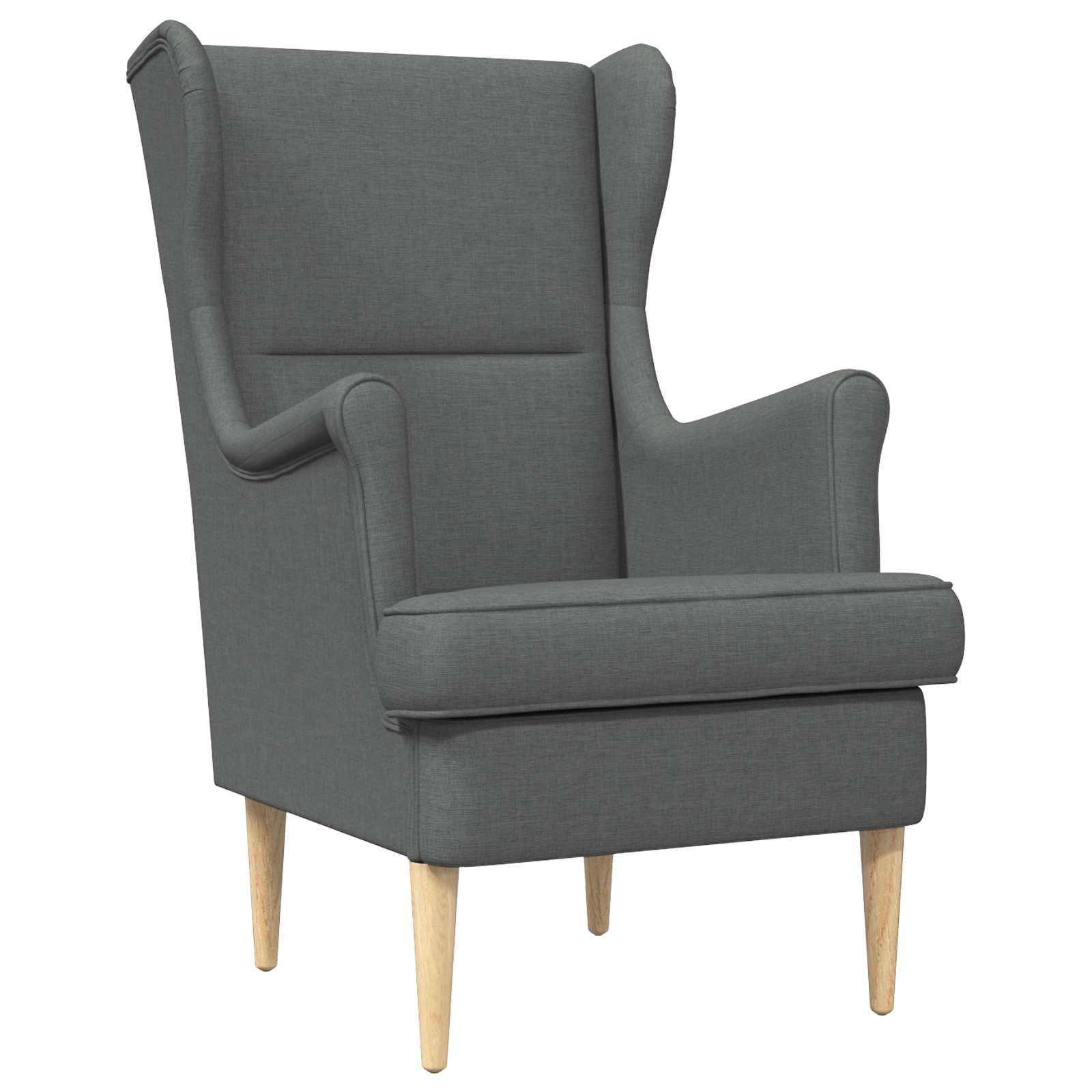 vidaXL Fauteuil Lichtgrijs Stof