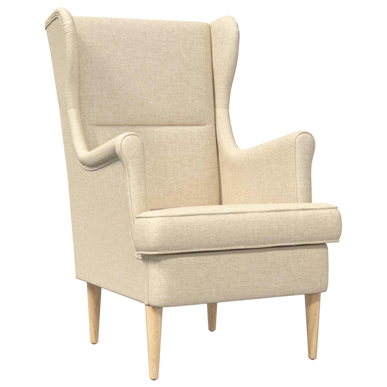 vidaXL Fauteuil Lichtgrijs Stof