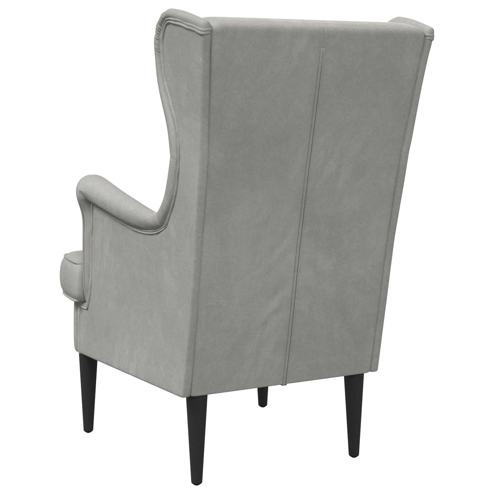 vidaXL Fauteuil Lichtgrijs Fluweel