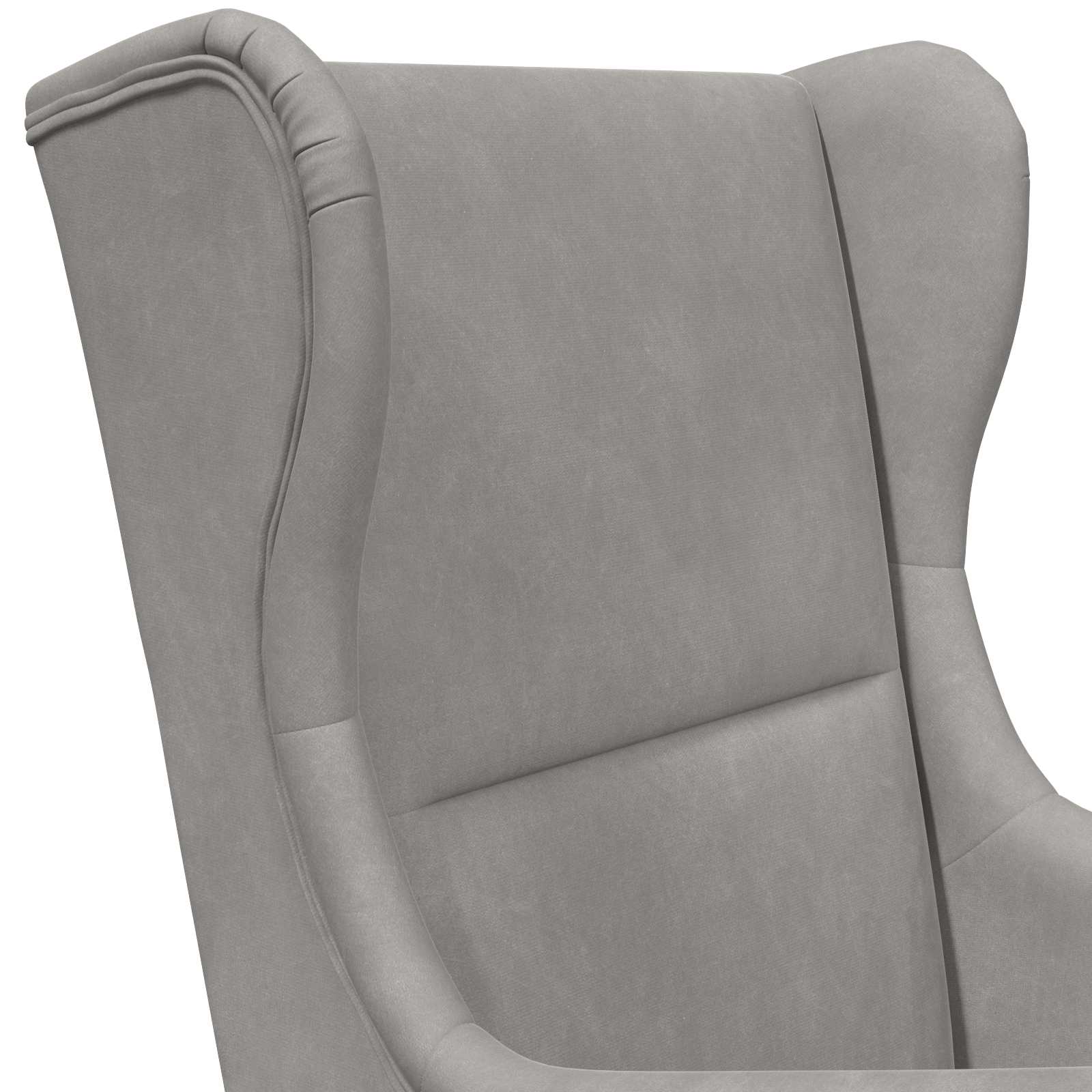 vidaXL Fauteuil Lichtgrijs Fluweel