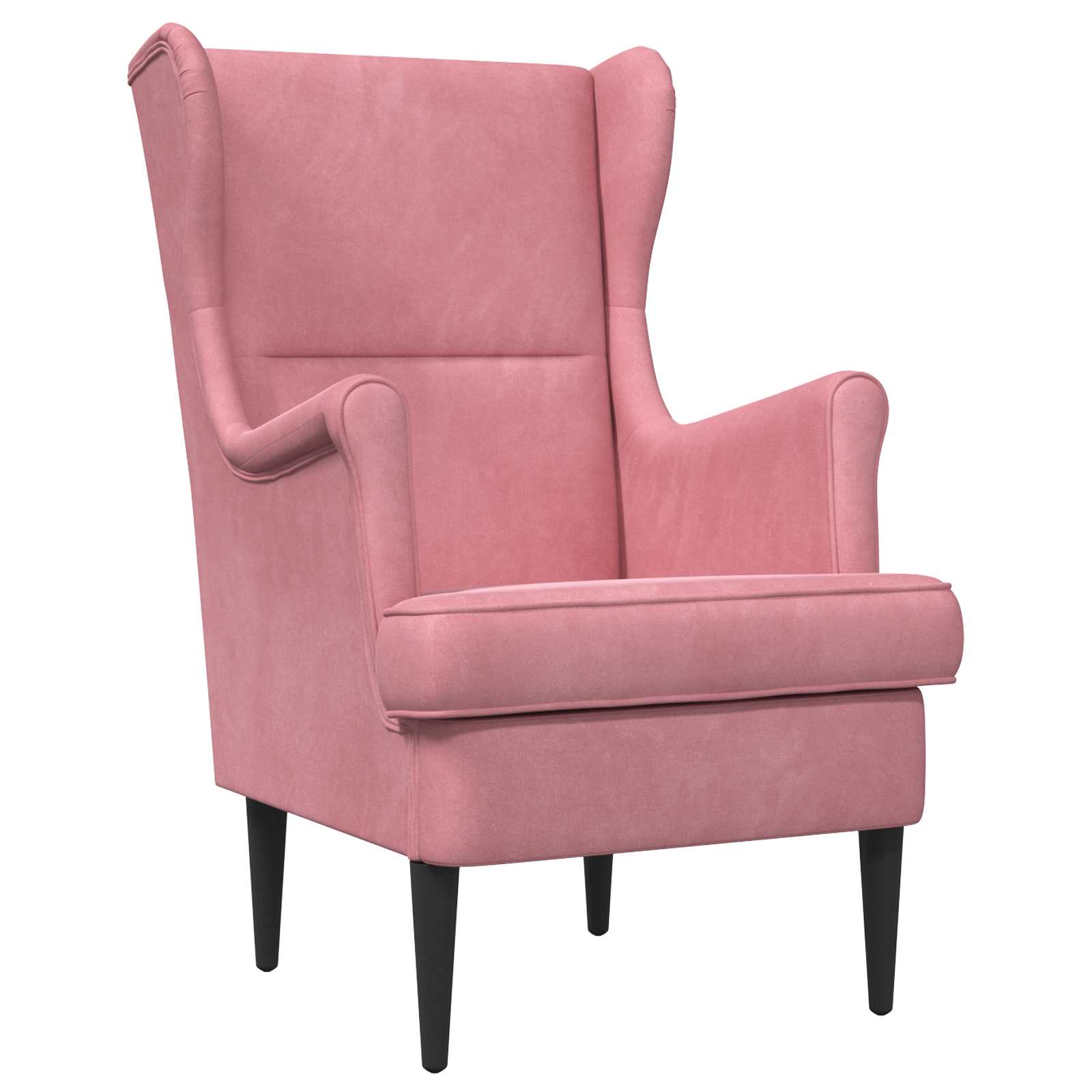 vidaXL Fauteuil Lichtgrijs Fluweel