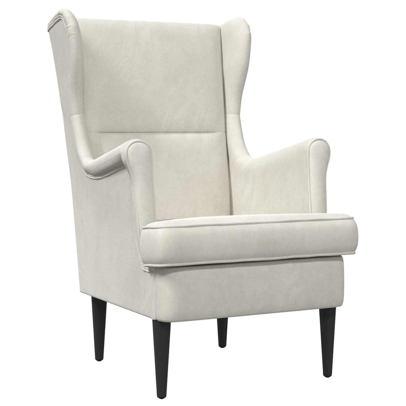 vidaXL Fauteuil Lichtgrijs Fluweel