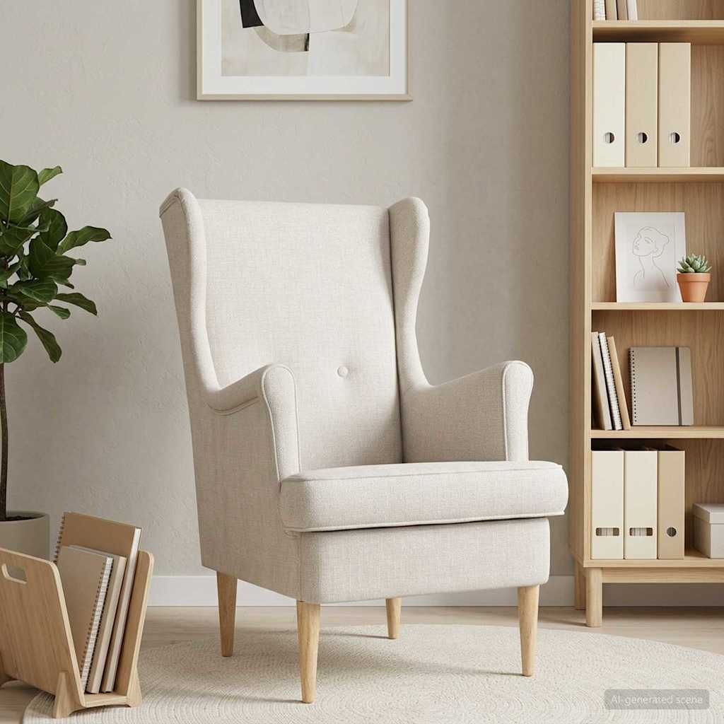 vidaXL Fauteuil Crèmekleurig ARES