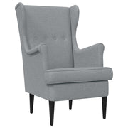 vidaXL Fauteuil Lichtgrijs Stof