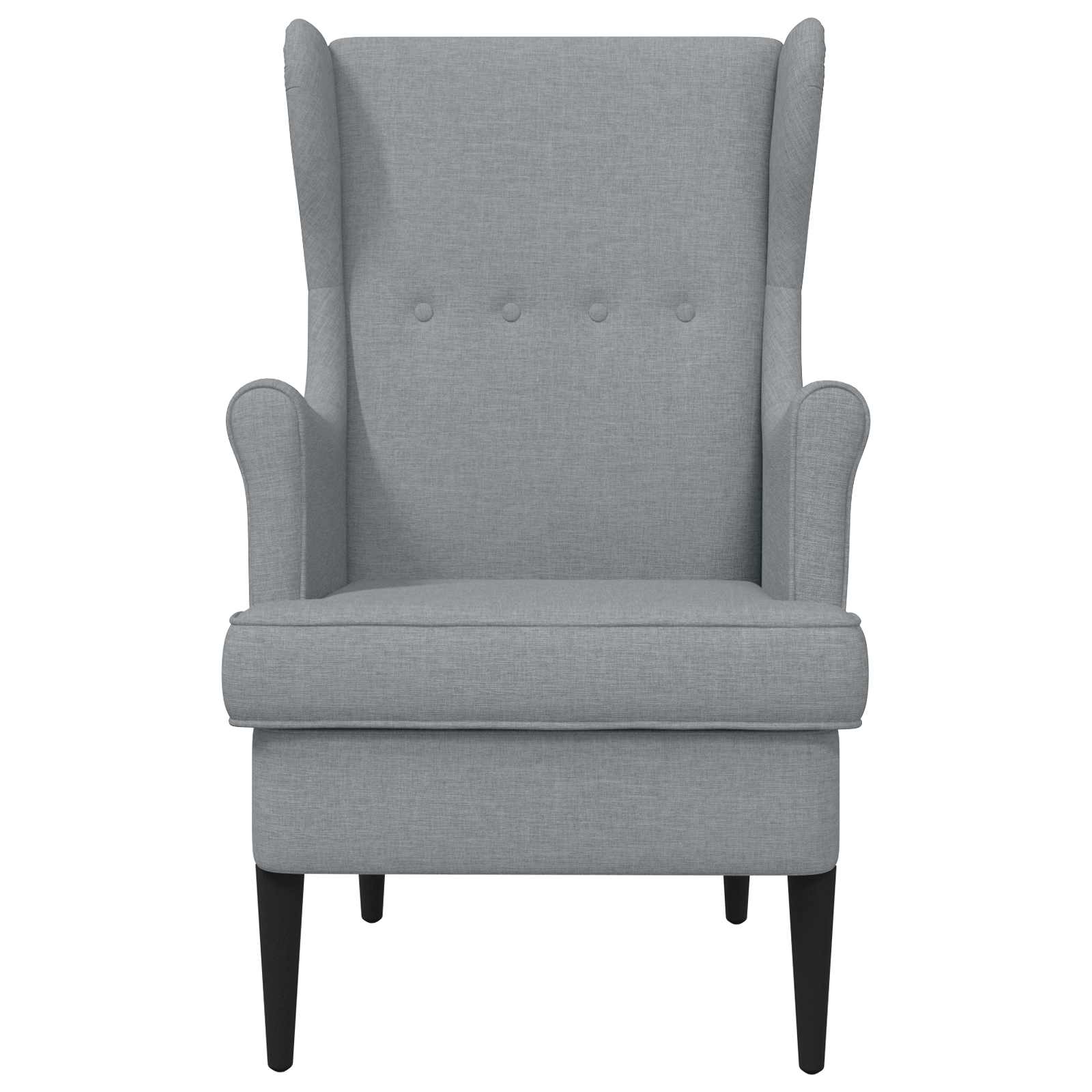 vidaXL Fauteuil Lichtgrijs Stof