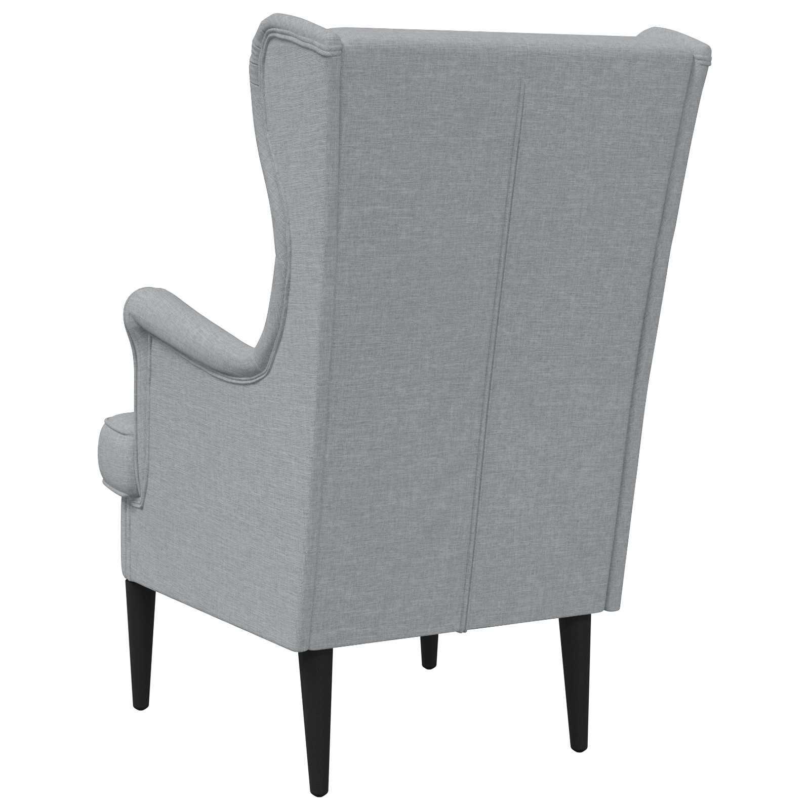 vidaXL Fauteuil Lichtgrijs Stof