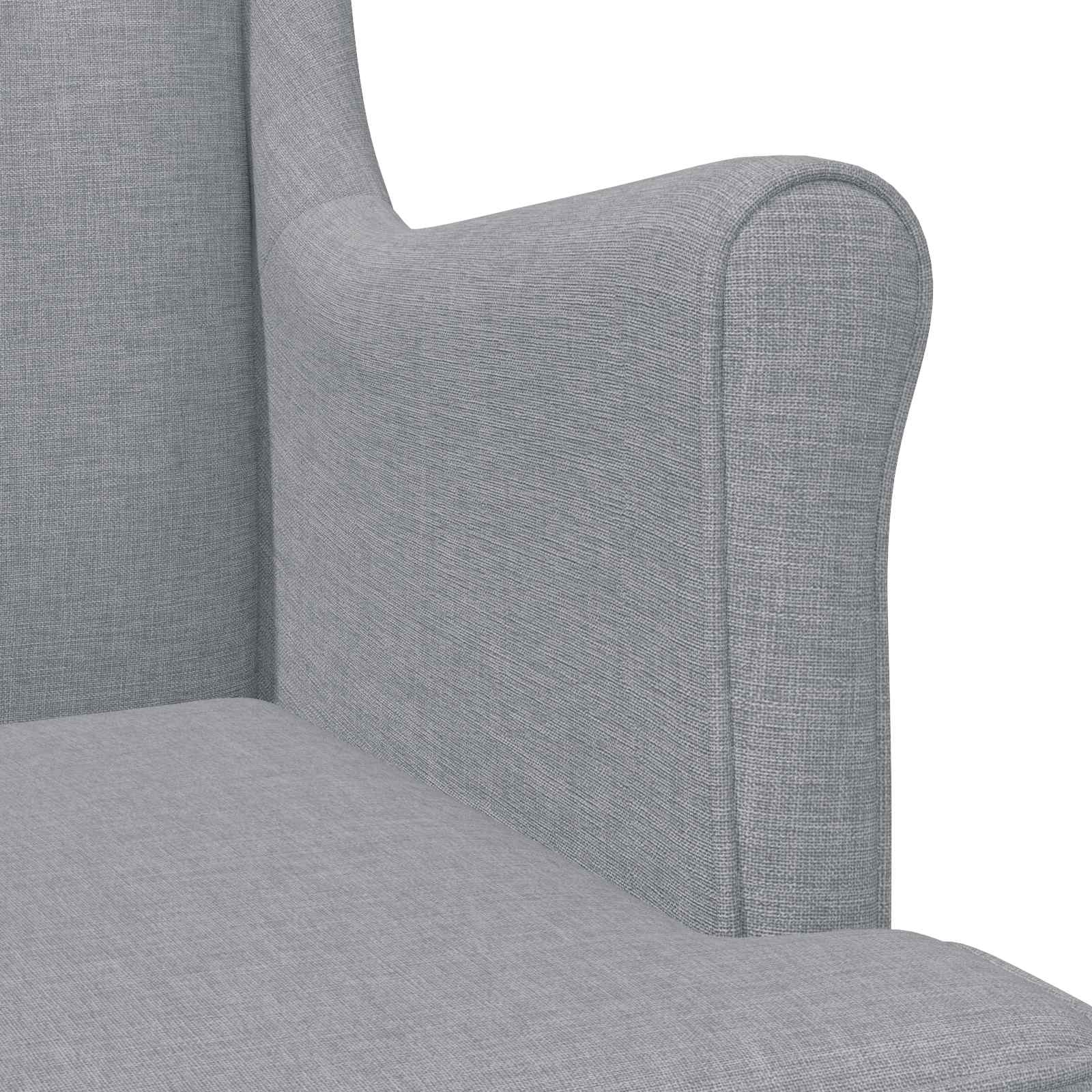 vidaXL Fauteuil Lichtgrijs Stof