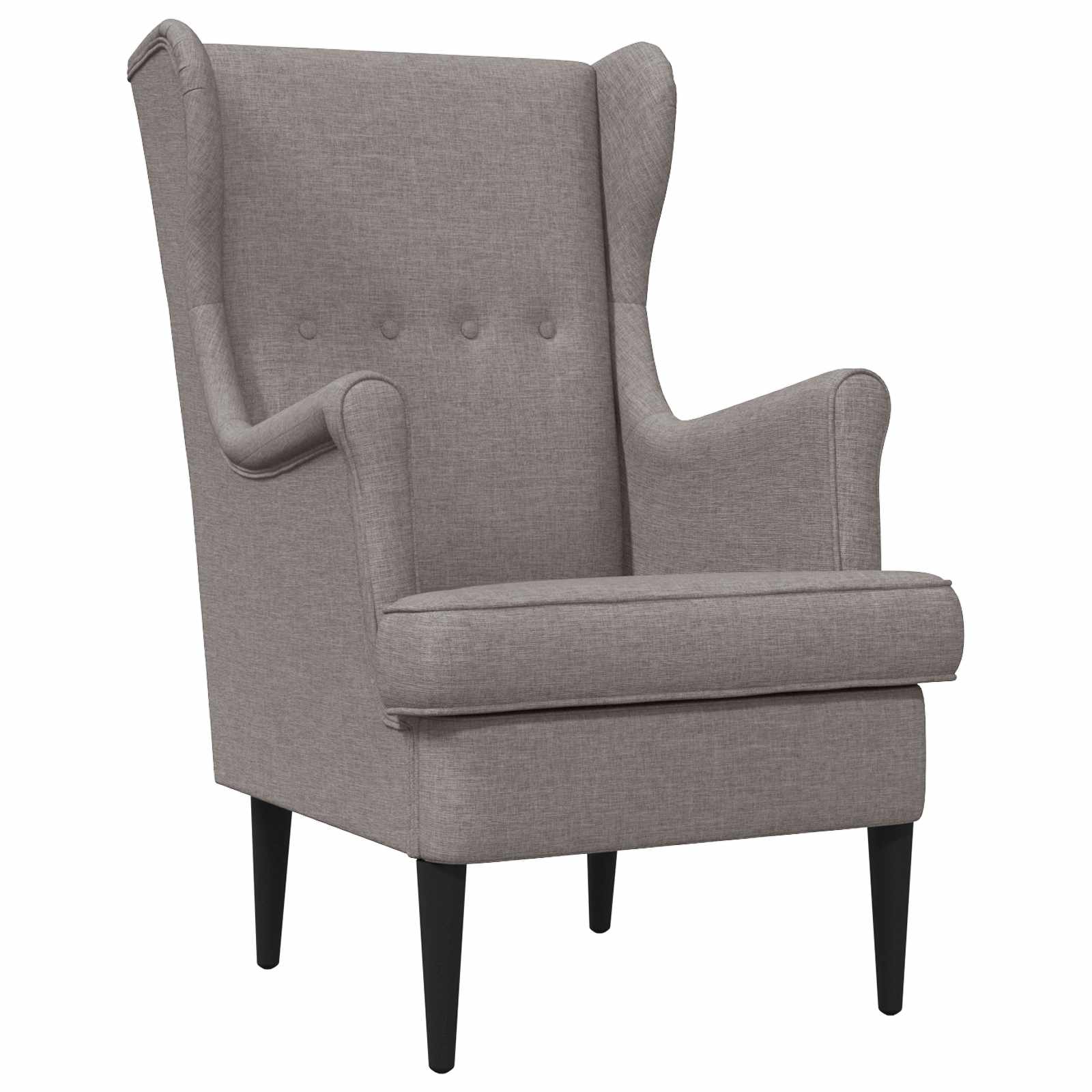 vidaXL Fauteuil Lichtgrijs Stof