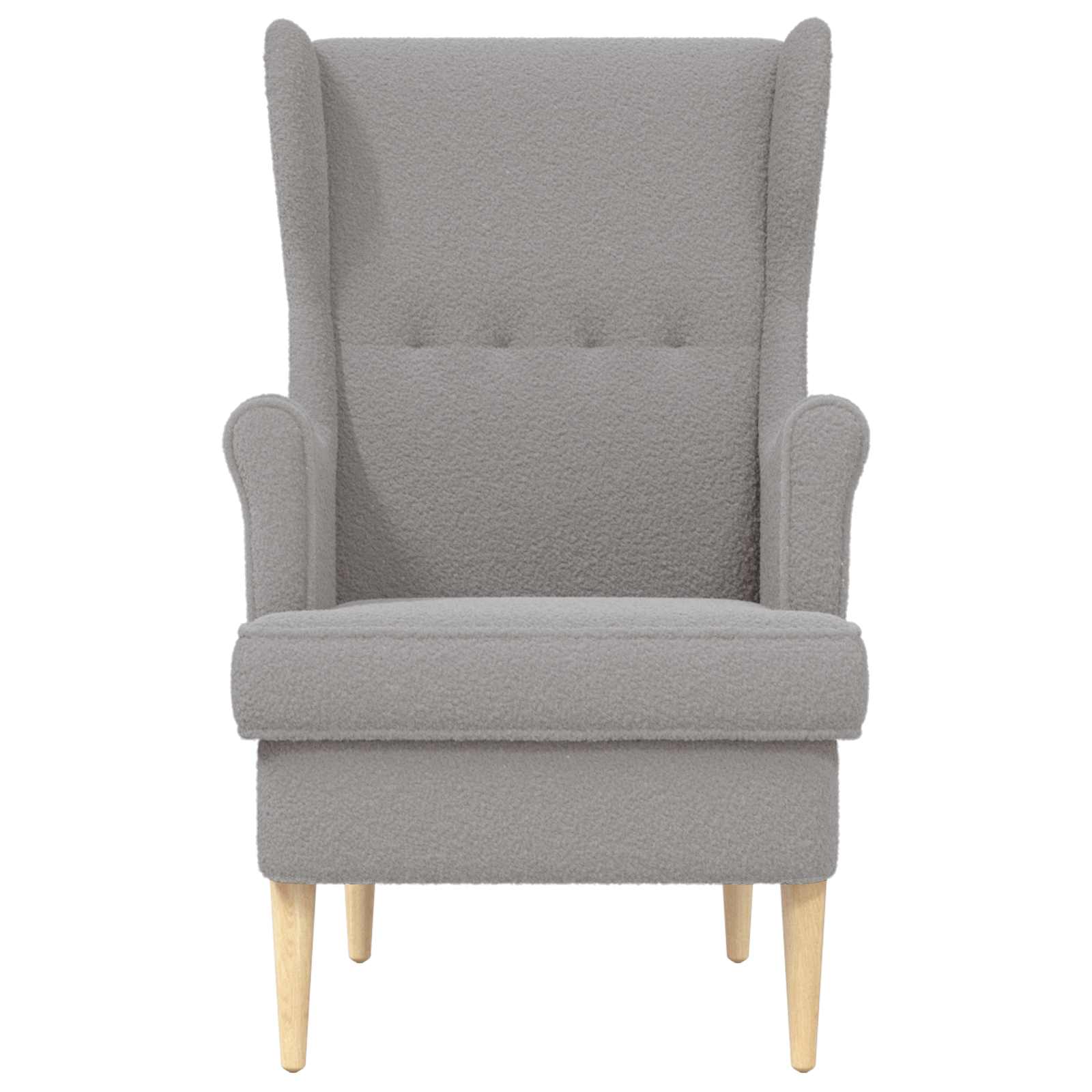 vidaXL Fauteuil Lichtgrijs Stof