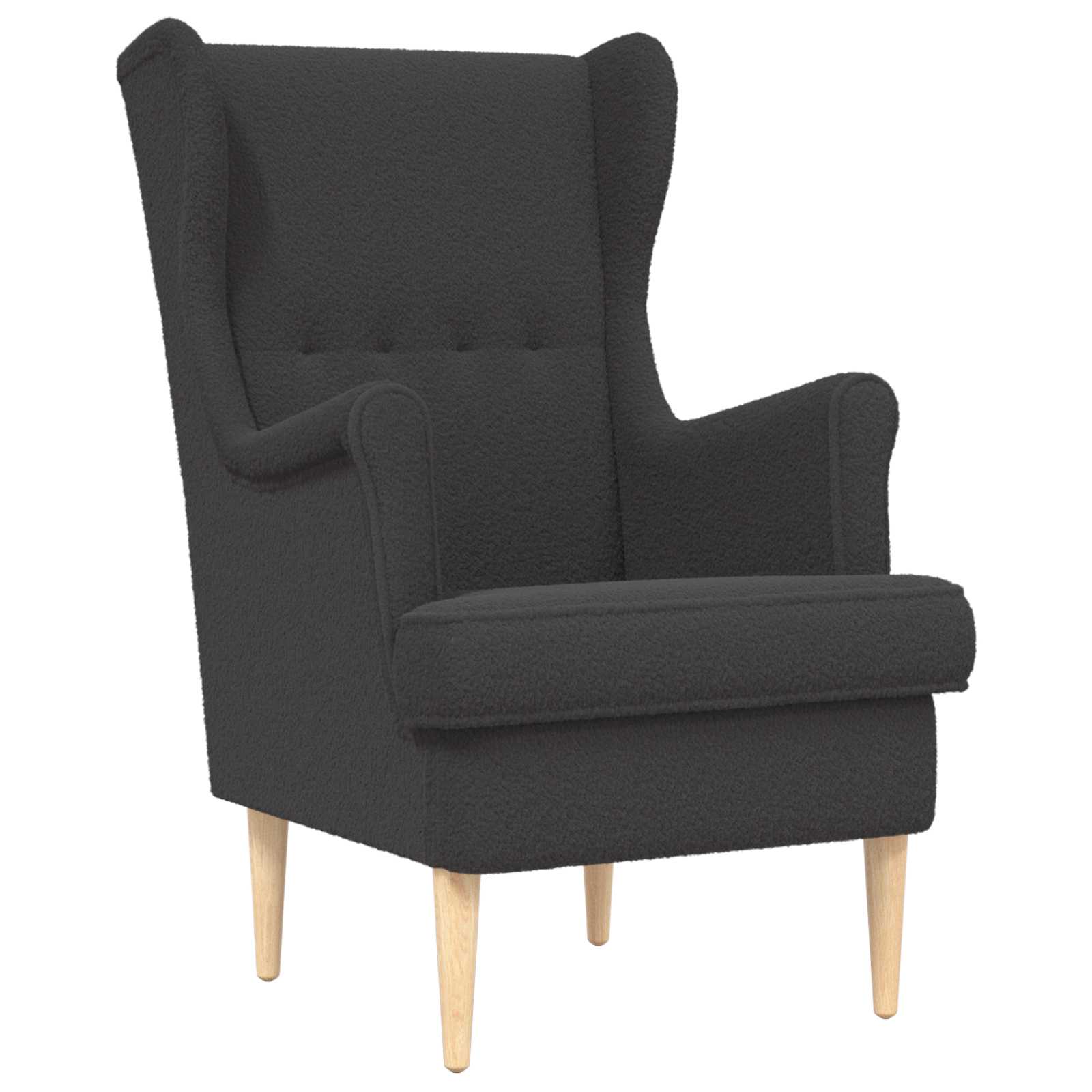 vidaXL Fauteuil Lichtgrijs Stof