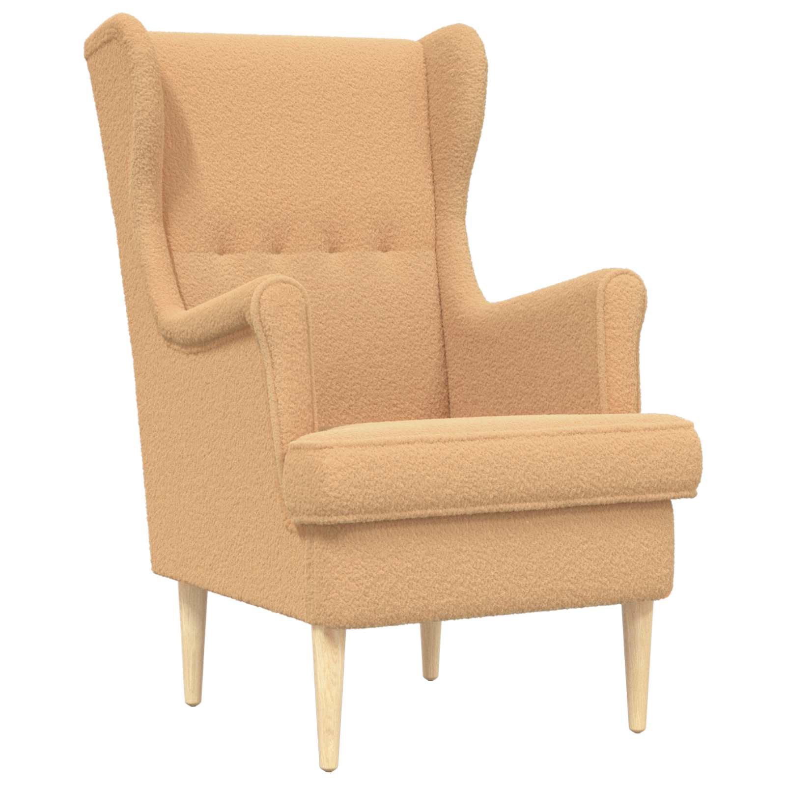 vidaXL Fauteuil Lichtgrijs Stof