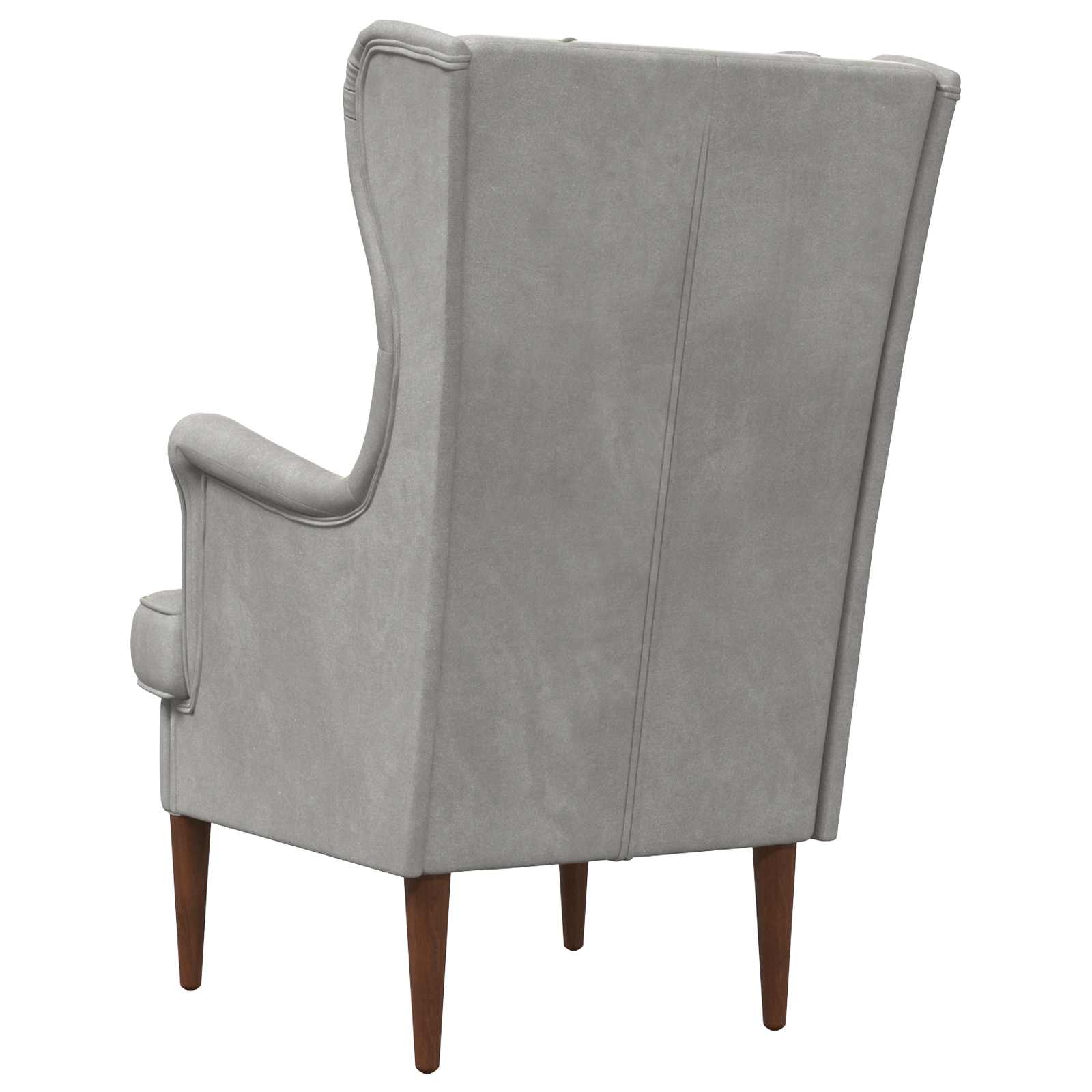 vidaXL Fauteuil Lichtgrijs Fluweel