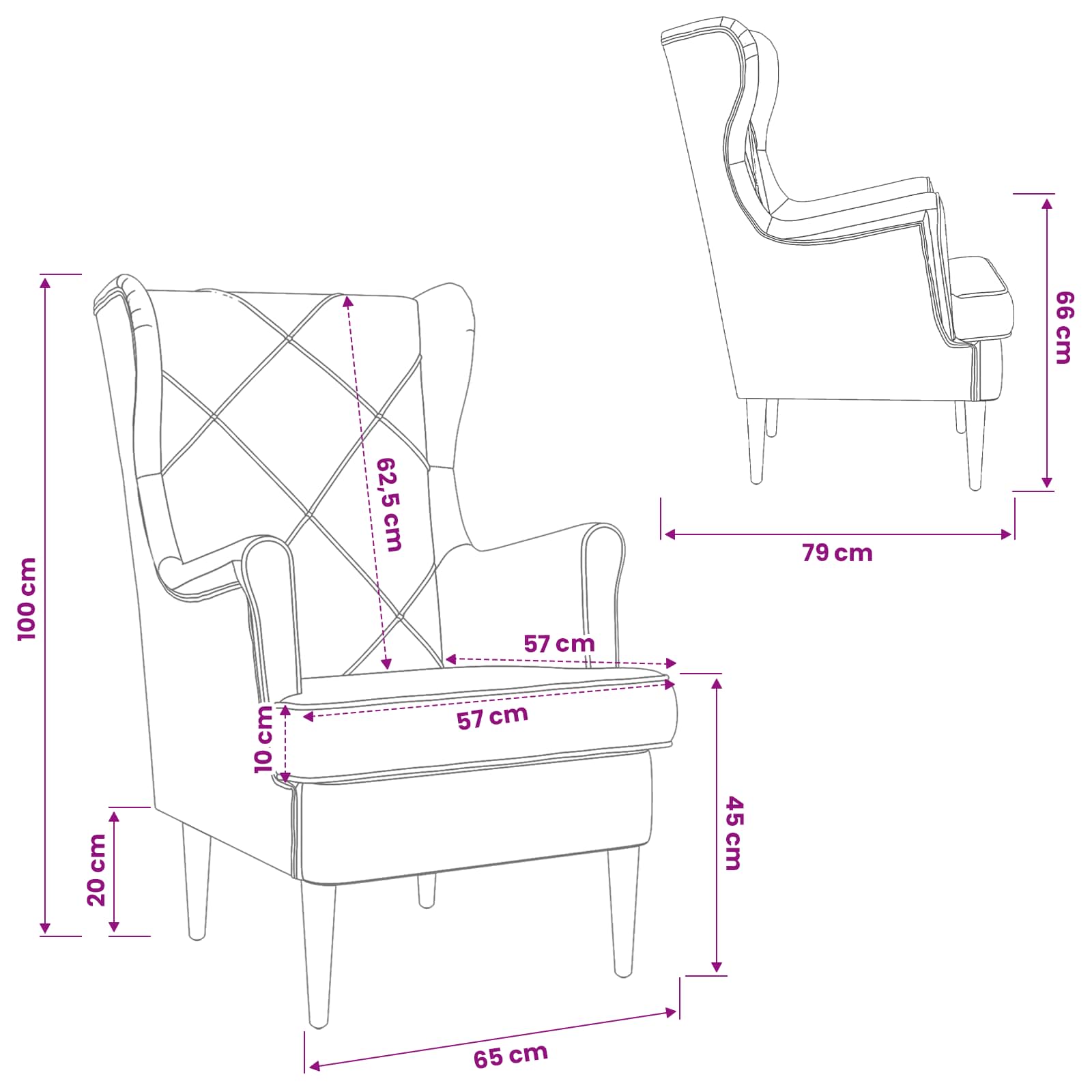 vidaXL Fauteuil Lichtgrijs Fluweel