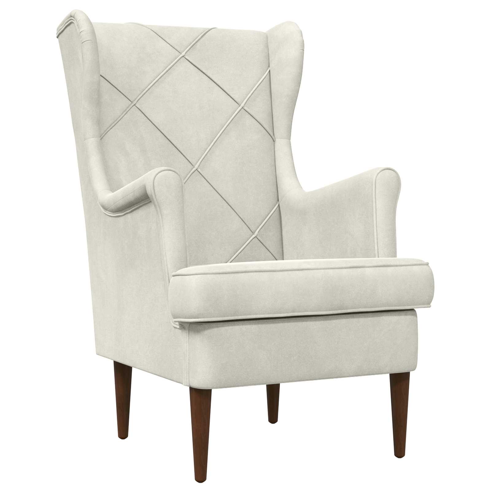 vidaXL Fauteuil Lichtgrijs Fluweel