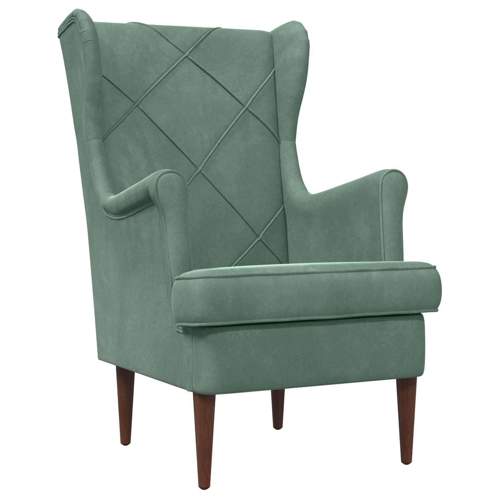 vidaXL Fauteuil Lichtgrijs Fluweel