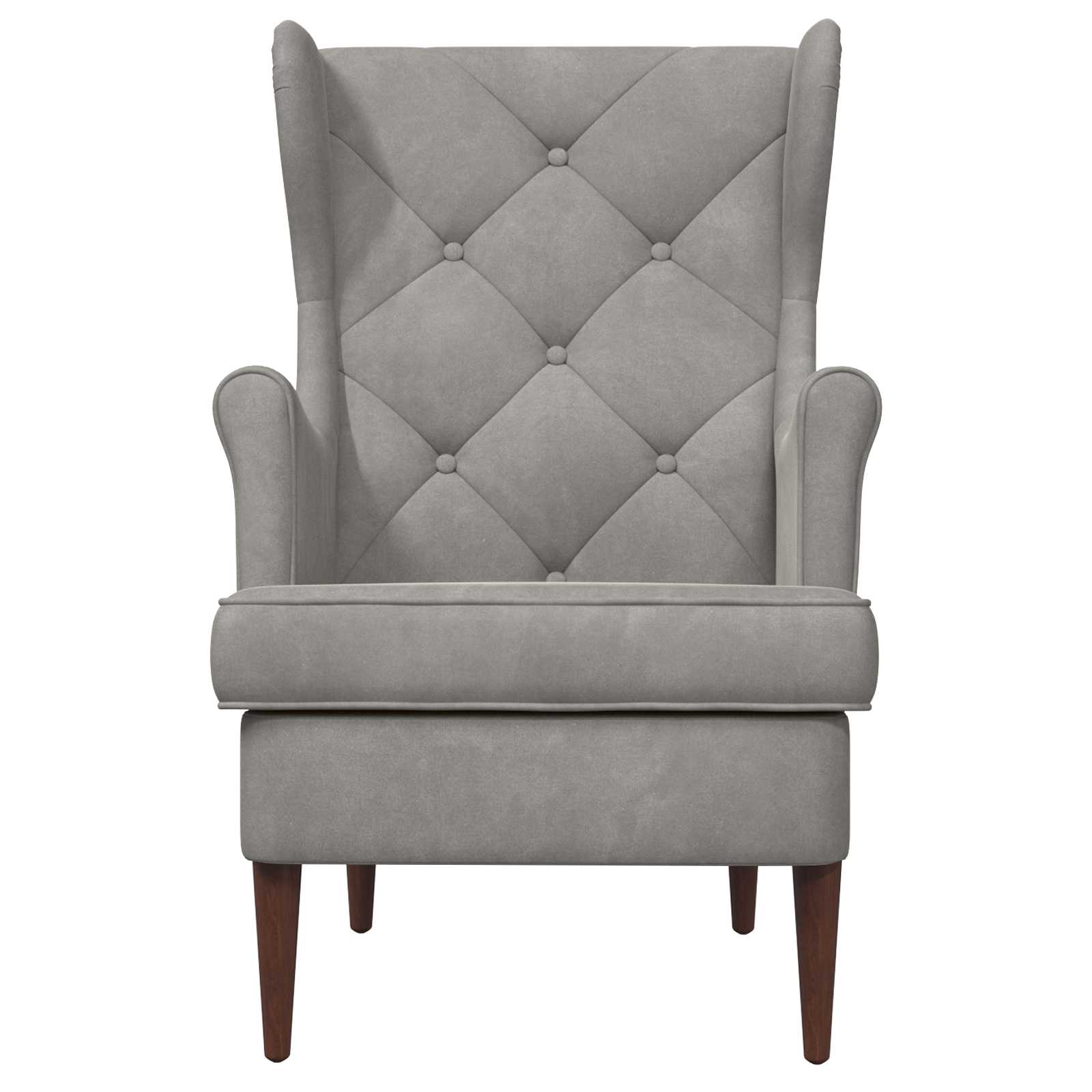 vidaXL Fauteuil Lichtgrijs Fluweel
