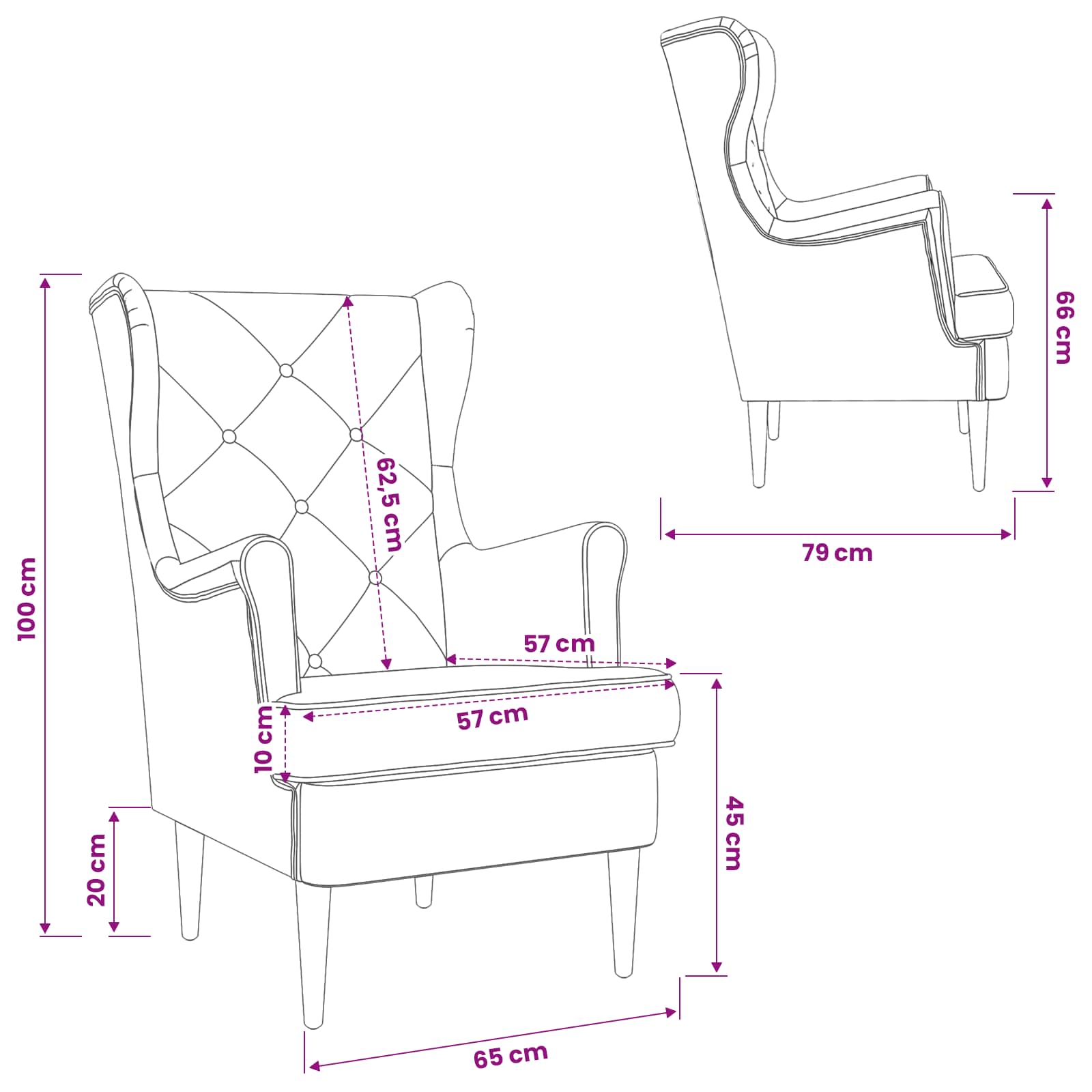 vidaXL Fauteuil Lichtgrijs Fluweel