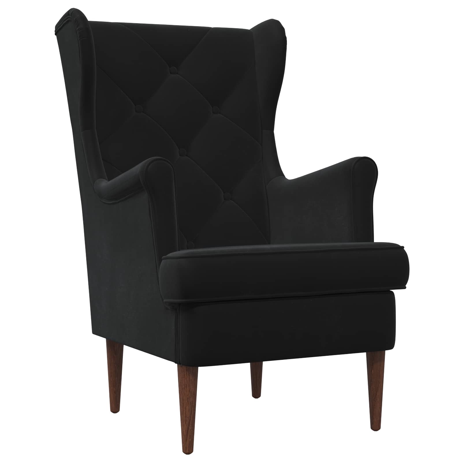 vidaXL Fauteuil Lichtgrijs Fluweel