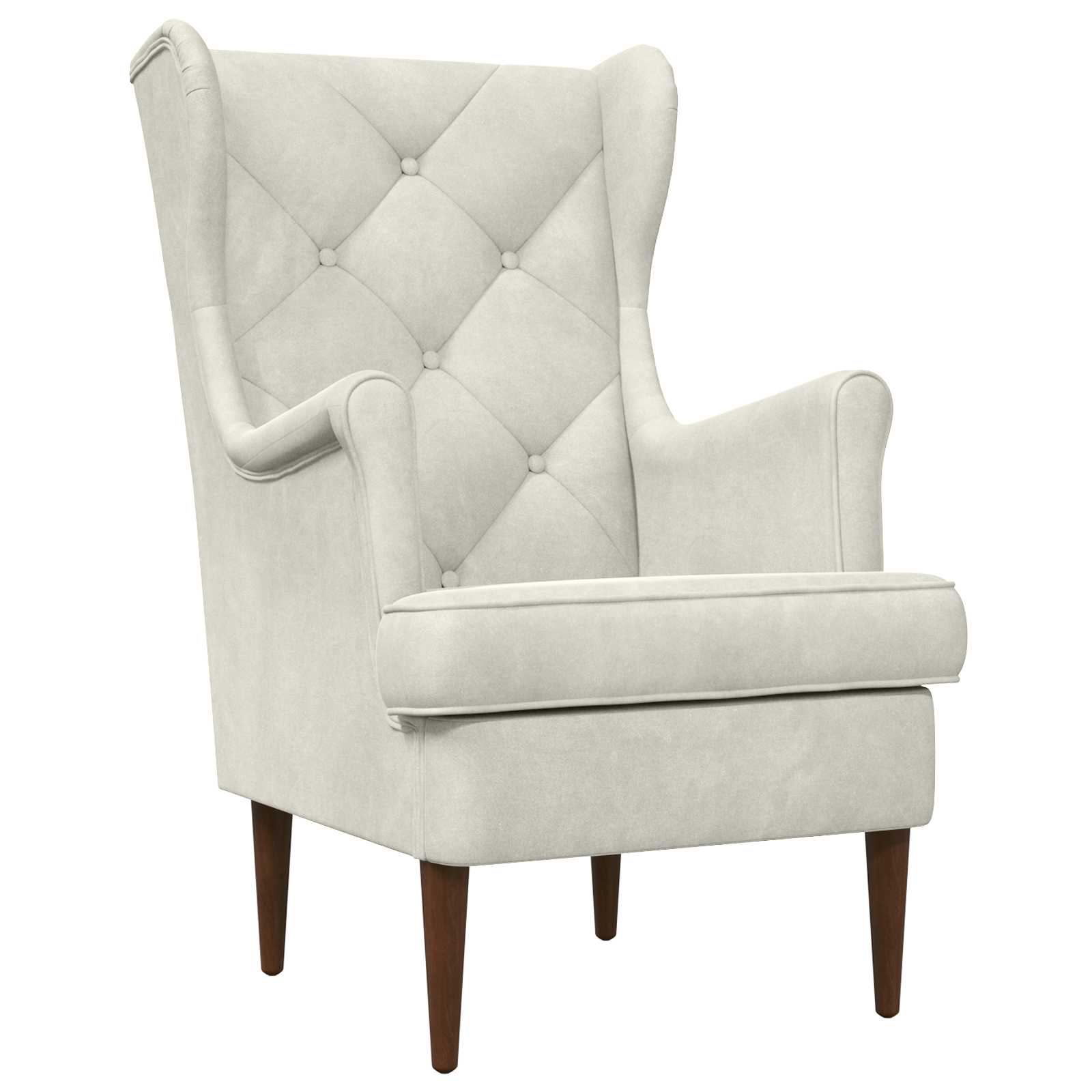 vidaXL Fauteuil Lichtgrijs Fluweel