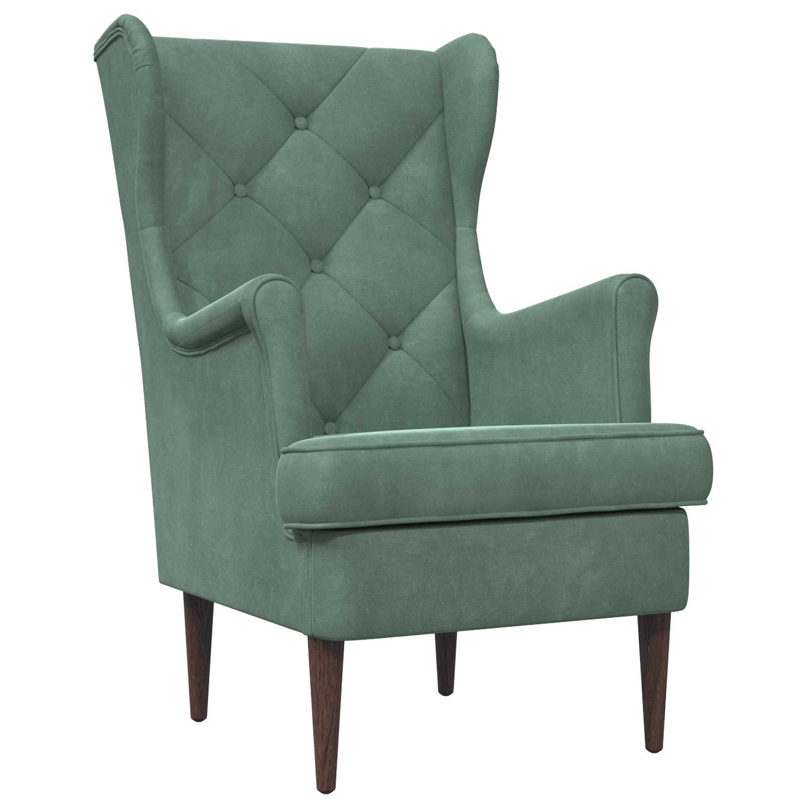 vidaXL Fauteuil Lichtgrijs Fluweel