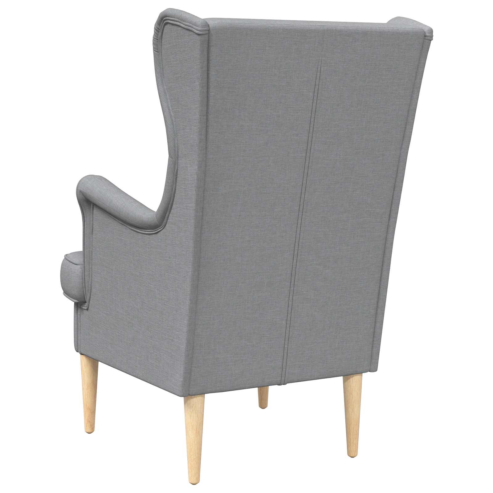 vidaXL Fauteuil Lichtgrijs Stof