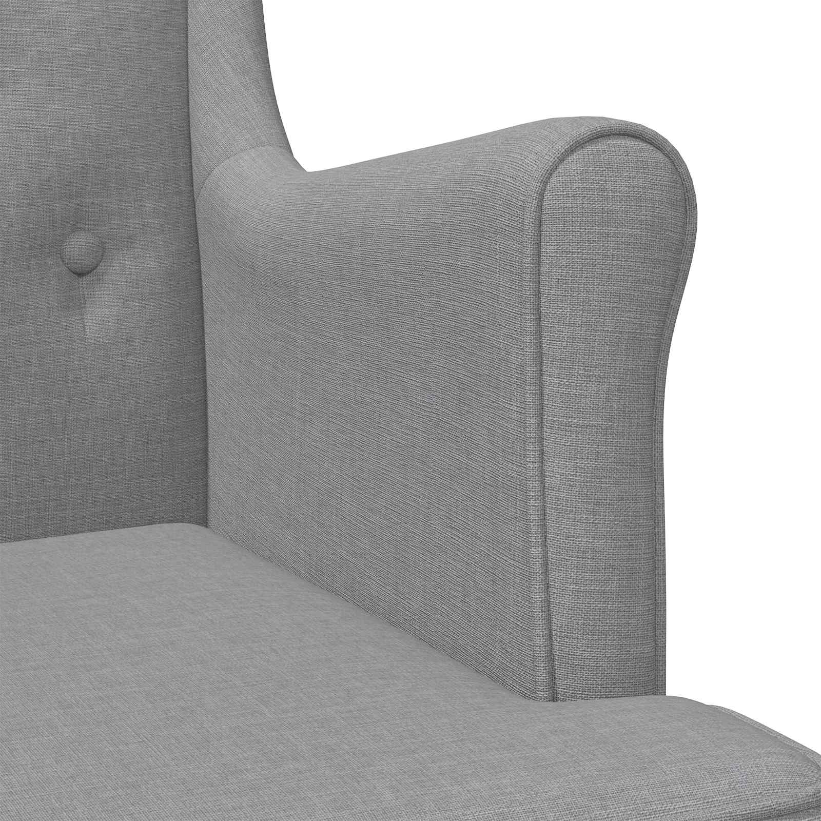 vidaXL Fauteuil Lichtgrijs Stof