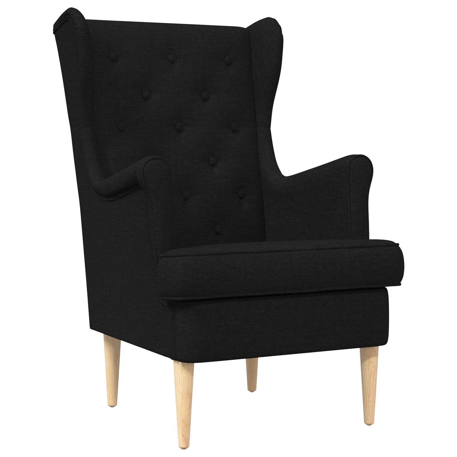 vidaXL Fauteuil Lichtgrijs Stof