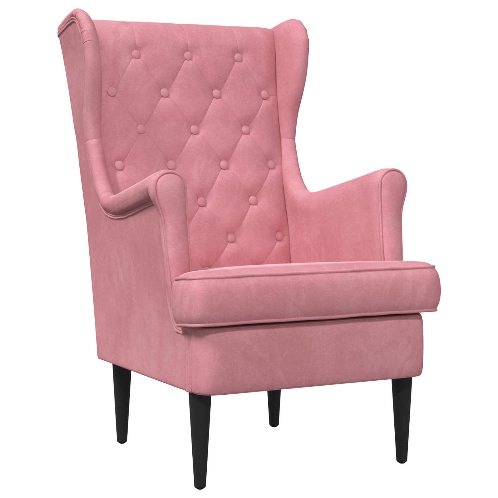 vidaXL Fauteuil Lichtgrijs Fluweel