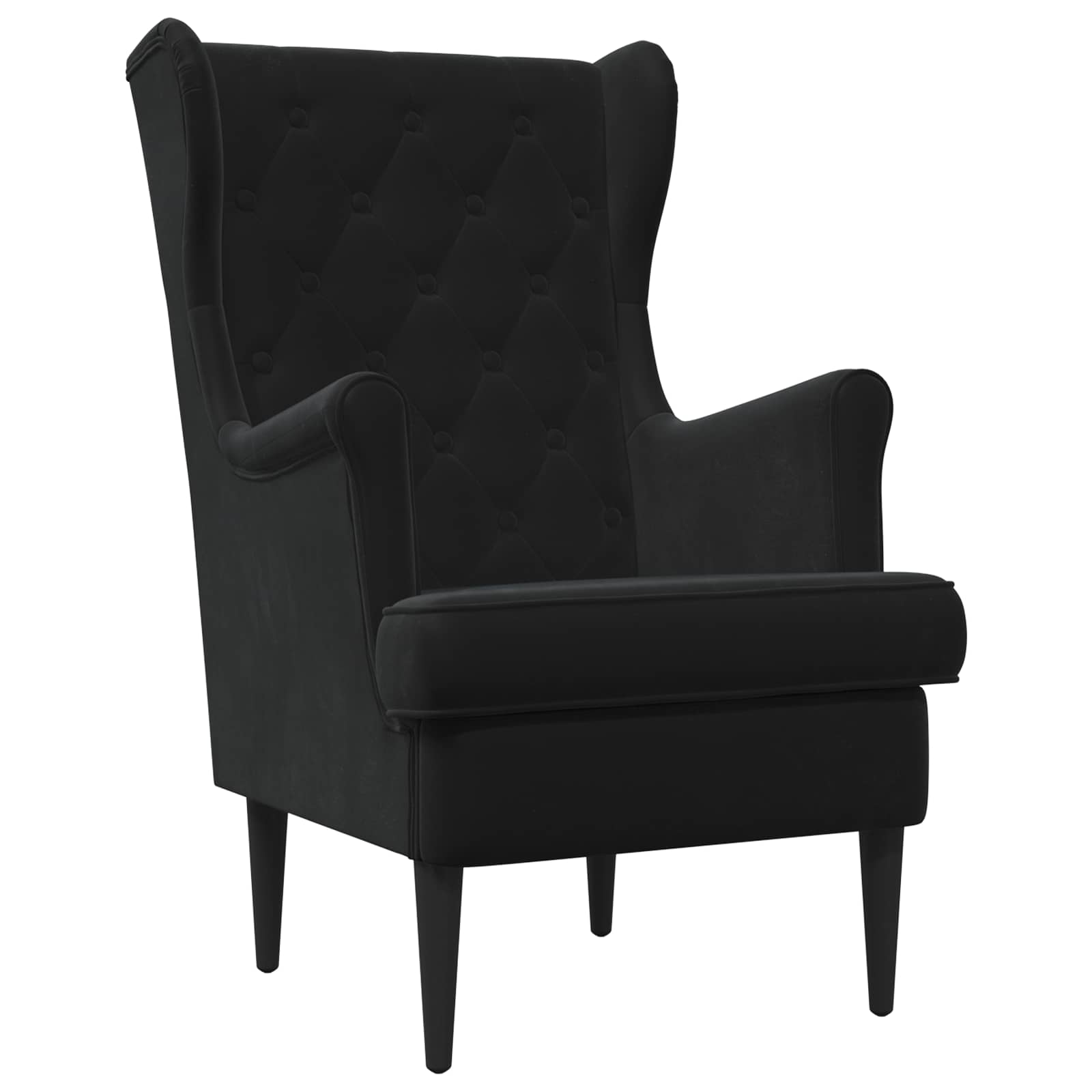 vidaXL Fauteuil Lichtgrijs Fluweel