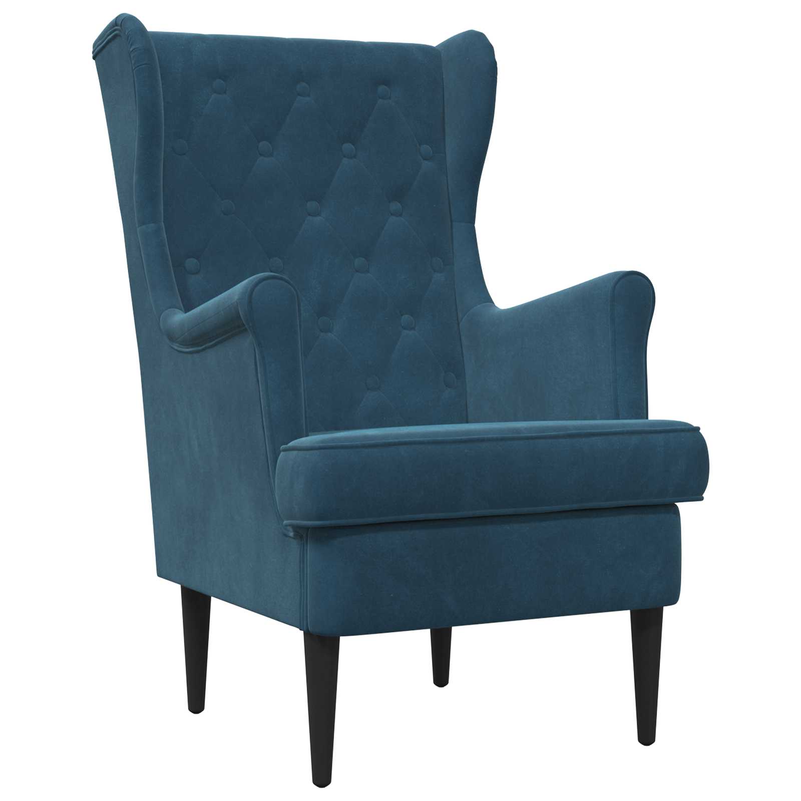 vidaXL Fauteuil Lichtgrijs Fluweel
