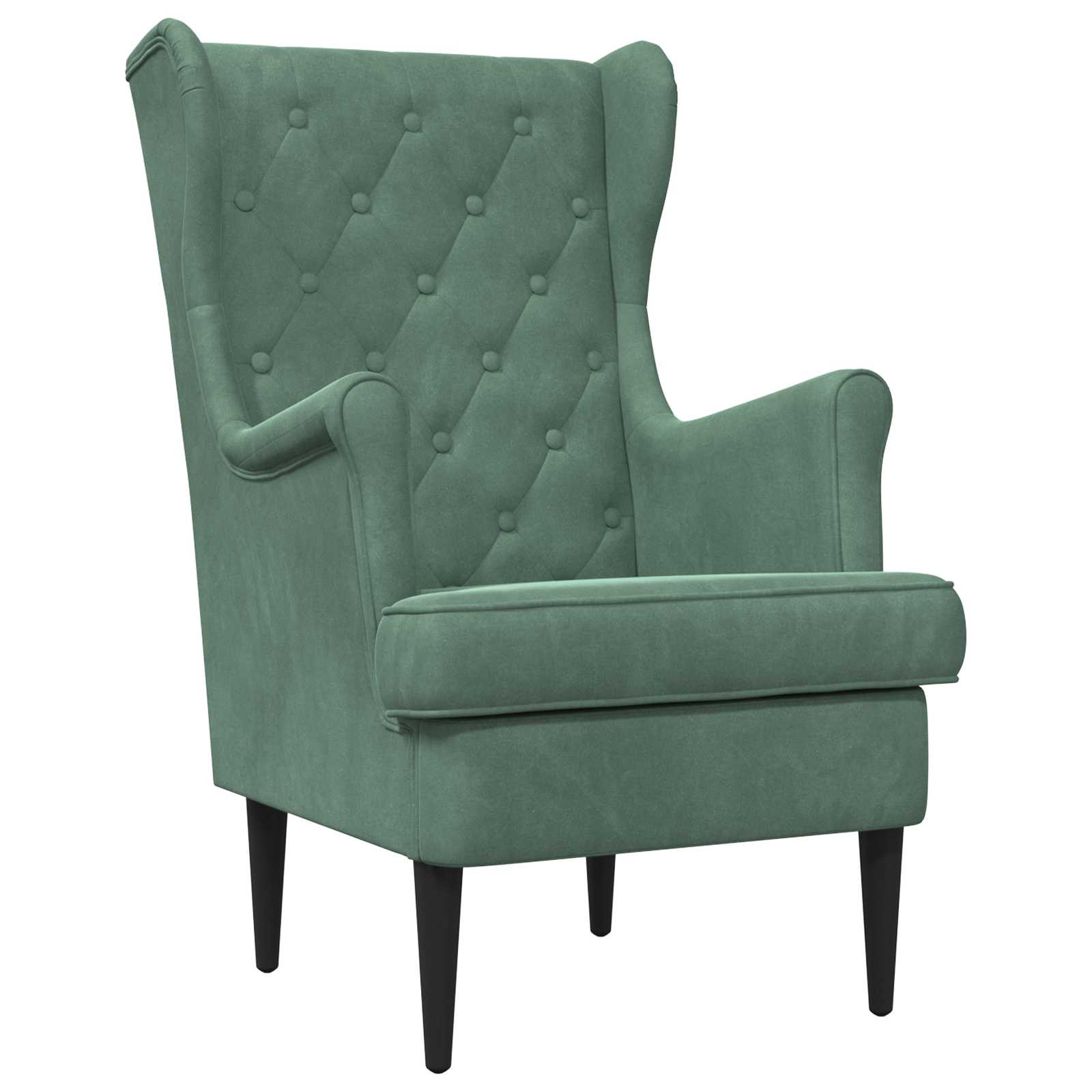 vidaXL Fauteuil Lichtgrijs Fluweel