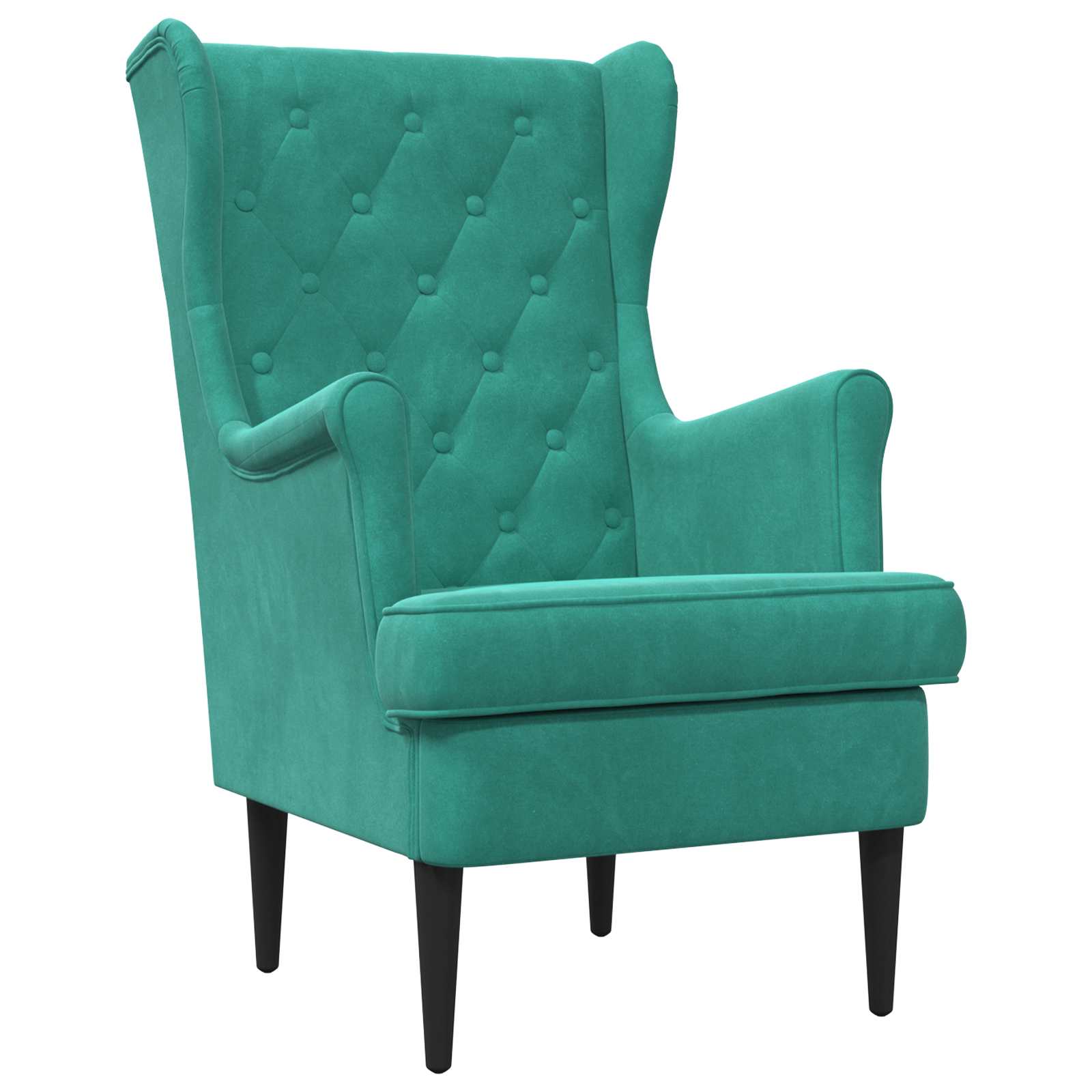 vidaXL Fauteuil Lichtgrijs Fluweel