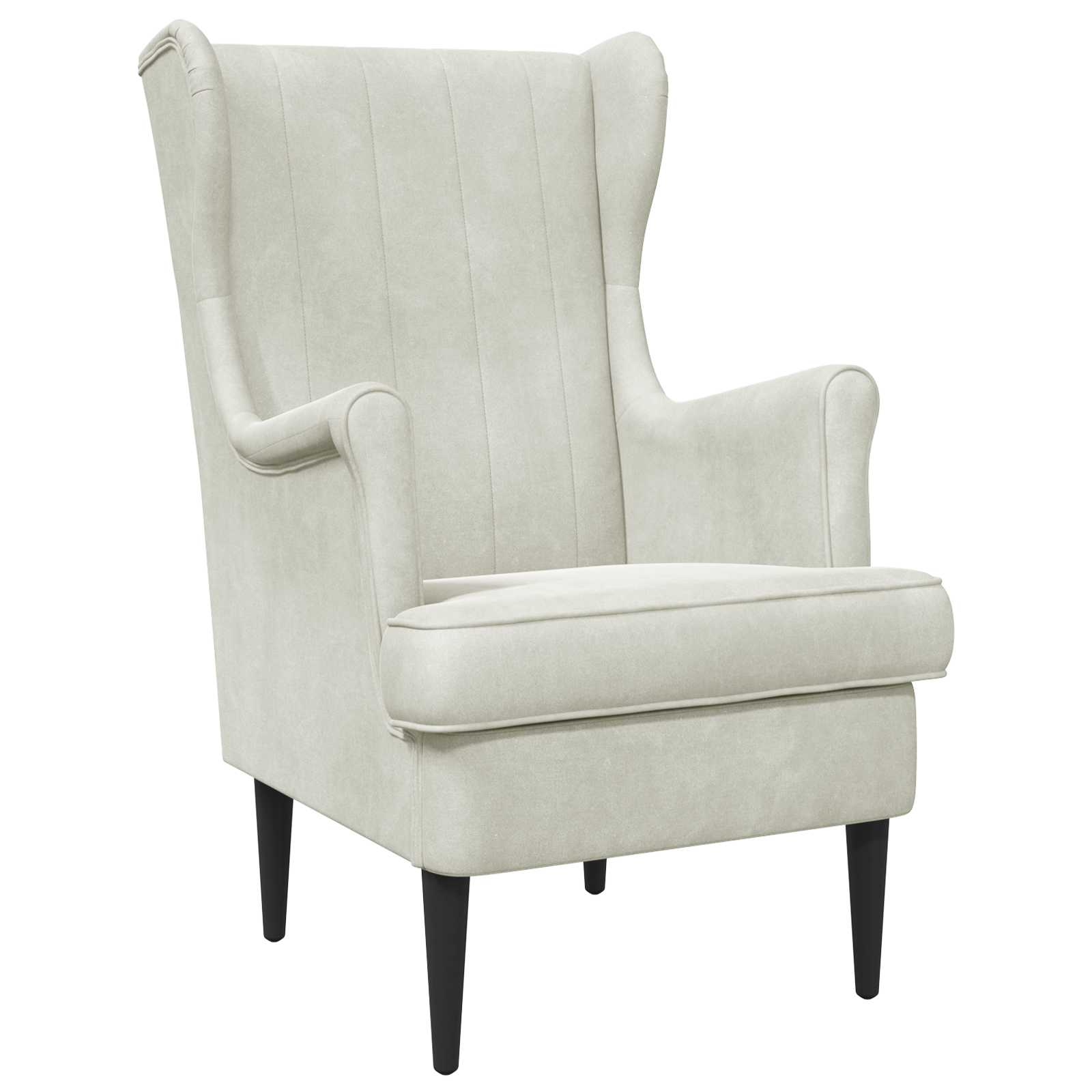 vidaXL Fauteuil Lichtgrijs Fluweel
