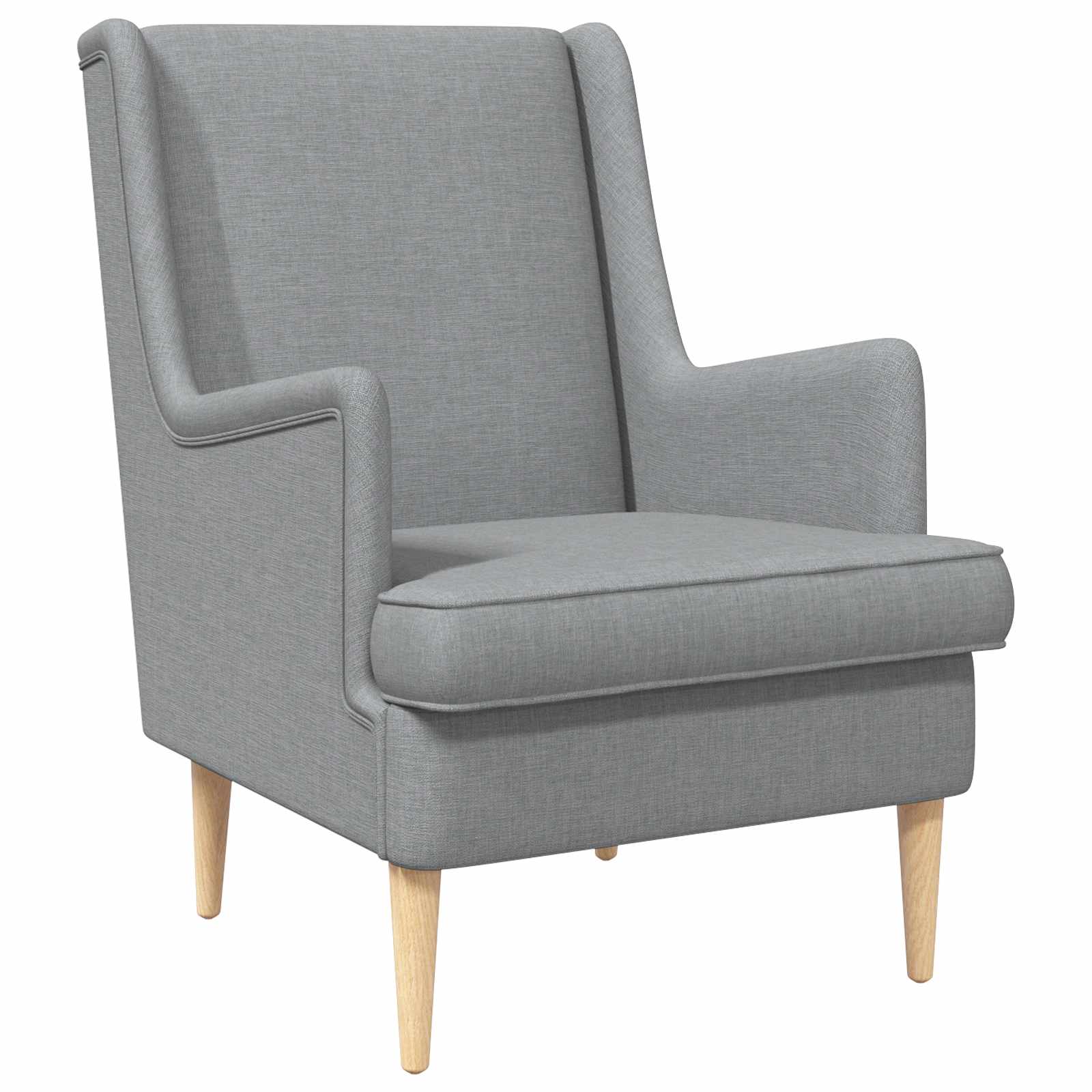 vidaXL Fauteuil Lichtgrijs Stof
