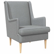 vidaXL Fauteuil Lichtgrijs Stof