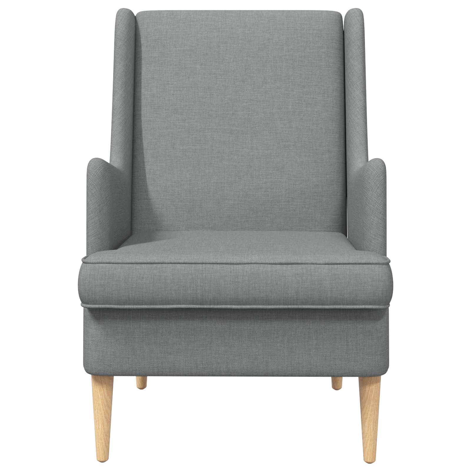 vidaXL Fauteuil Lichtgrijs Stof