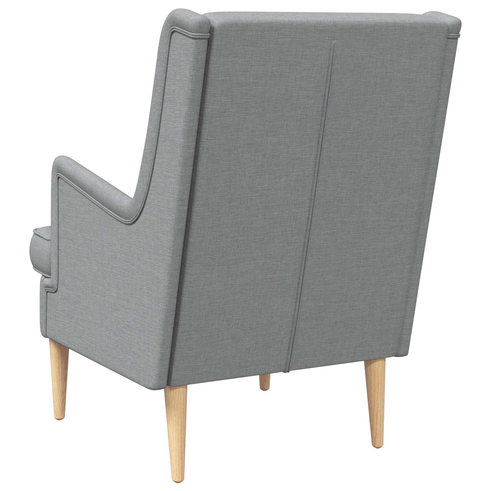 vidaXL Fauteuil Lichtgrijs Stof