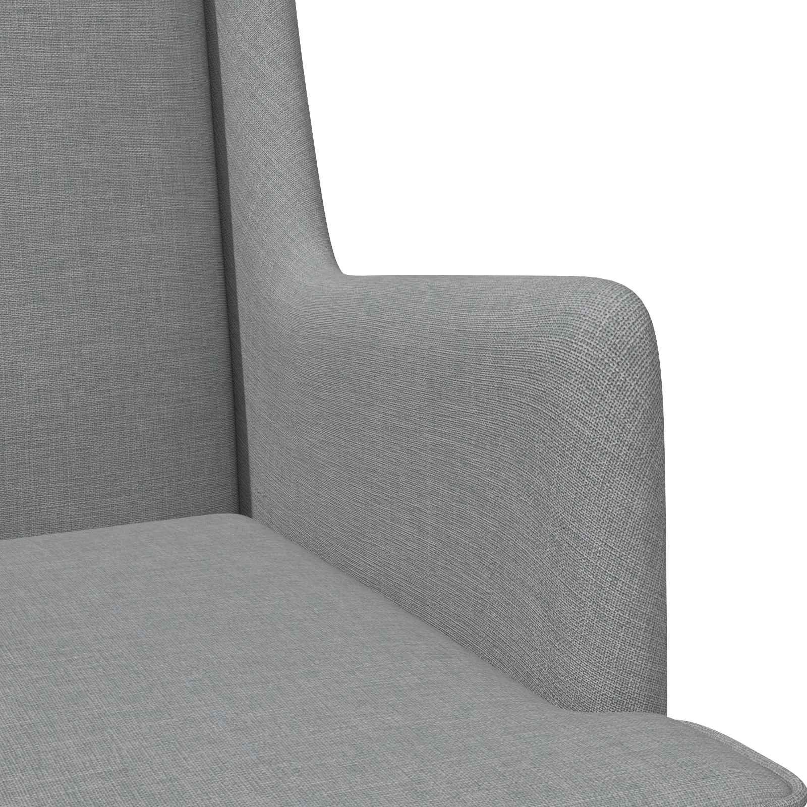 vidaXL Fauteuil Lichtgrijs Stof