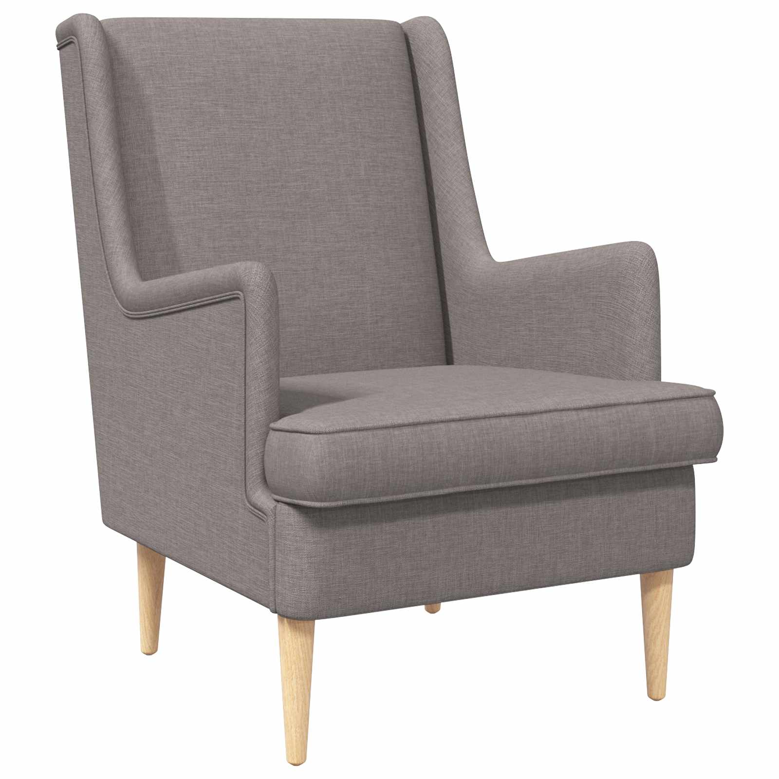 vidaXL Fauteuil Lichtgrijs Stof