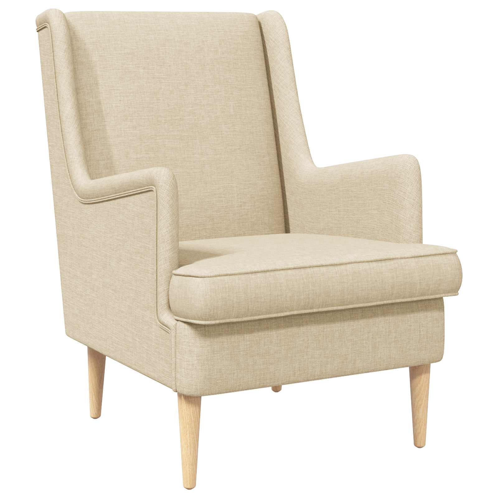 vidaXL Fauteuil Lichtgrijs Stof