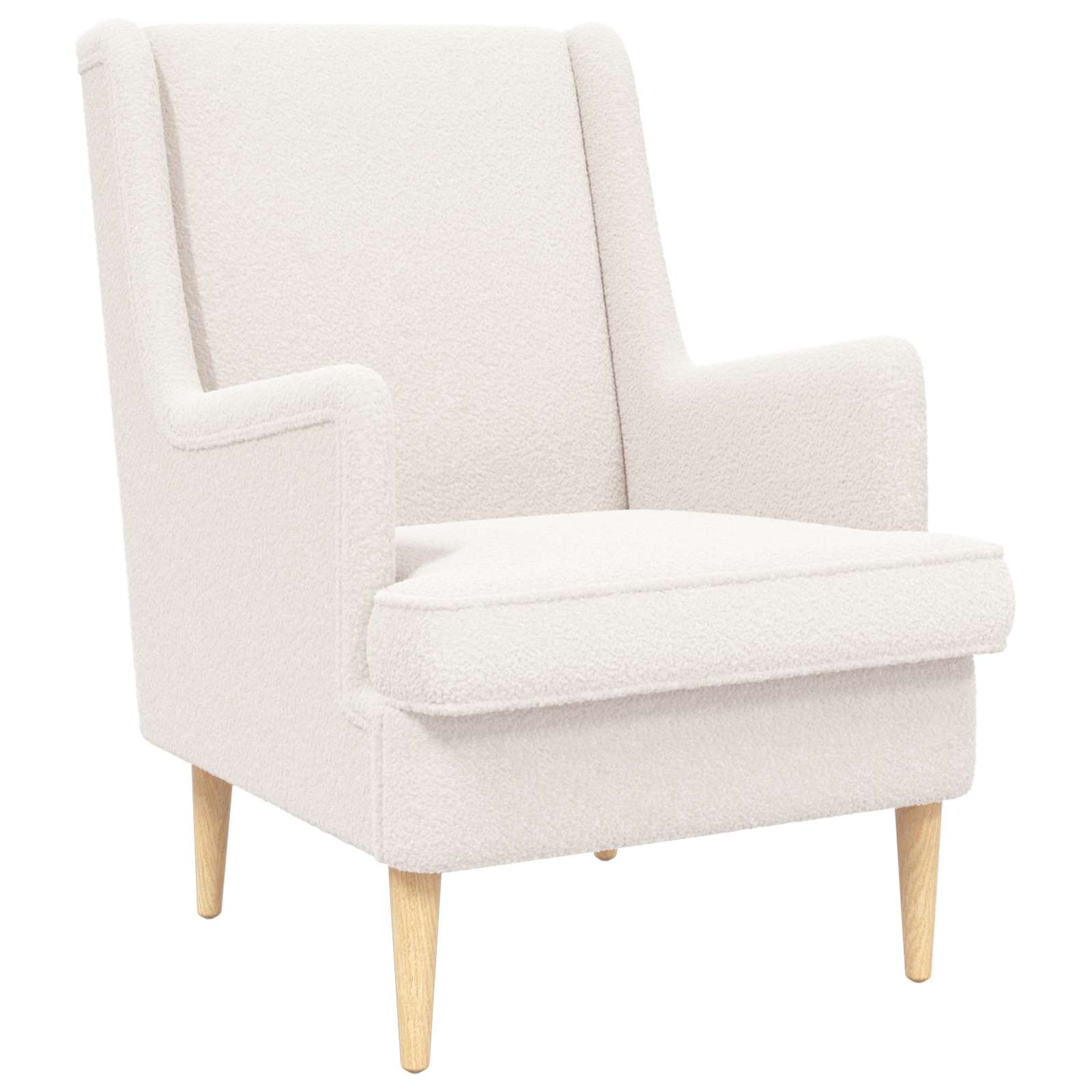 vidaXL Fauteuil Lichtgrijs Schapenstof