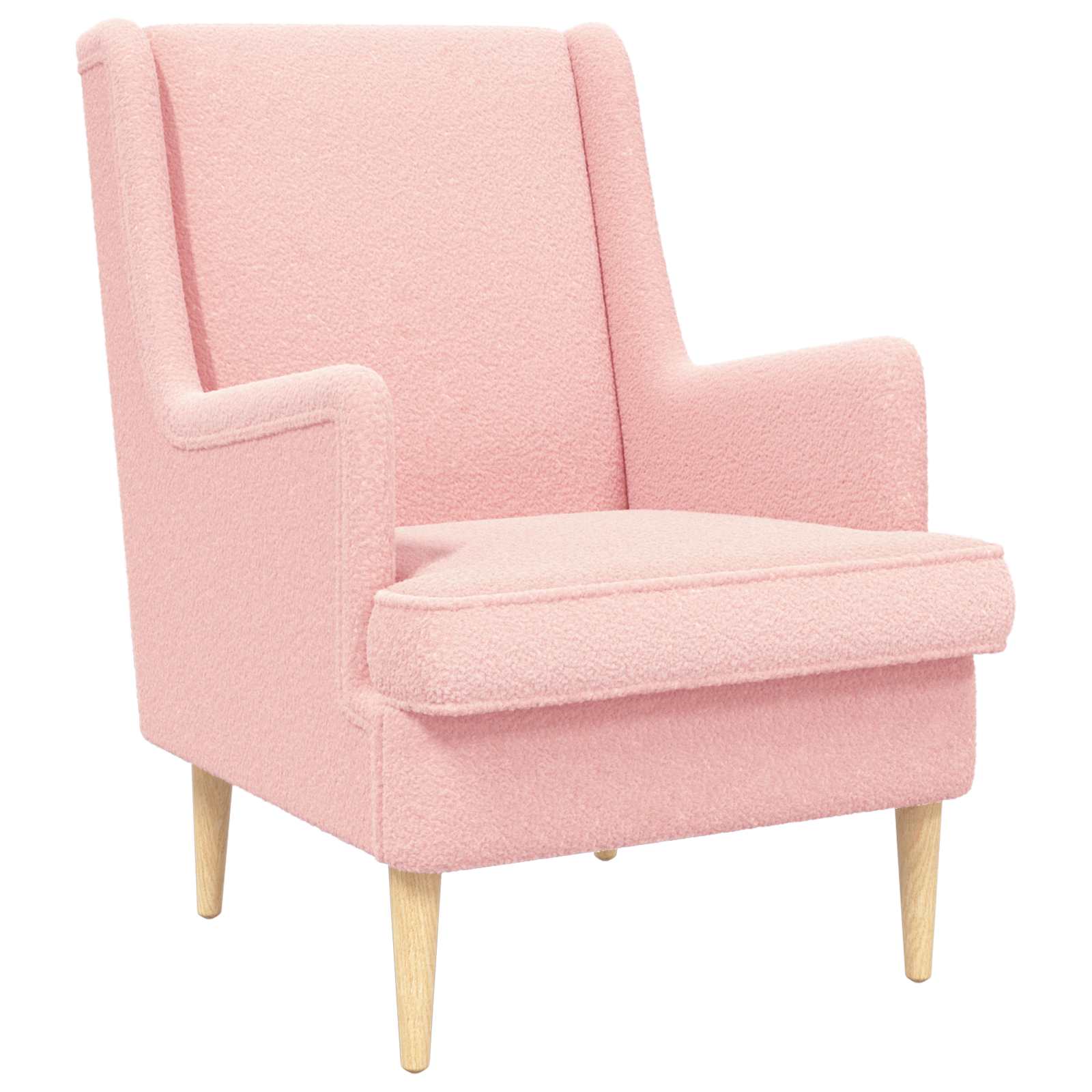vidaXL Fauteuil Lichtgrijs Schapenstof