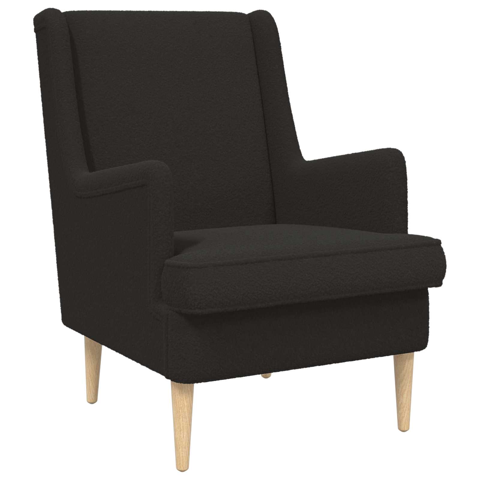 vidaXL Fauteuil Lichtgrijs Schapenstof